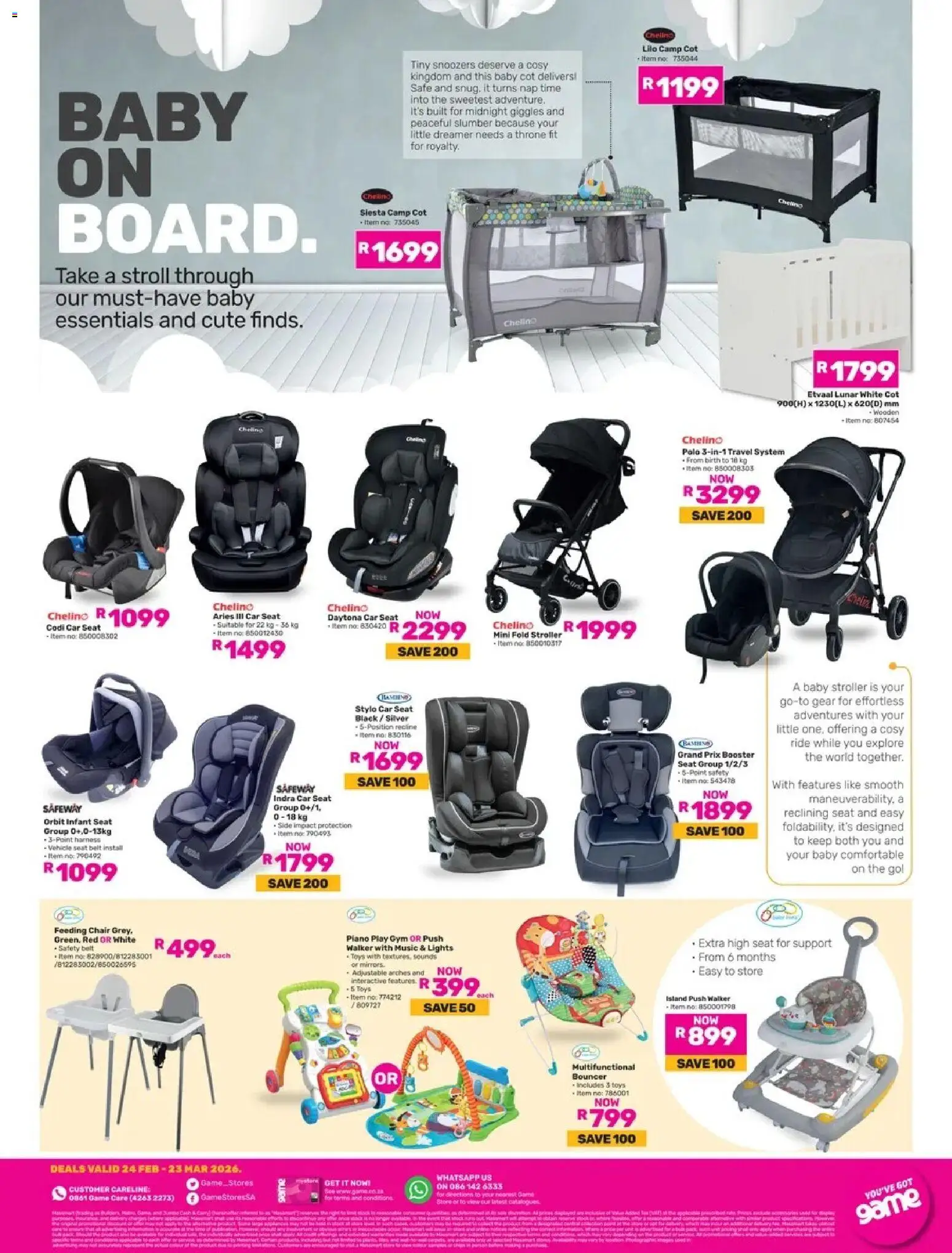 Game - Baby's World valid from 24.02.2026 | Page: 11 | Products: Chair, Game, Gauda, Belt