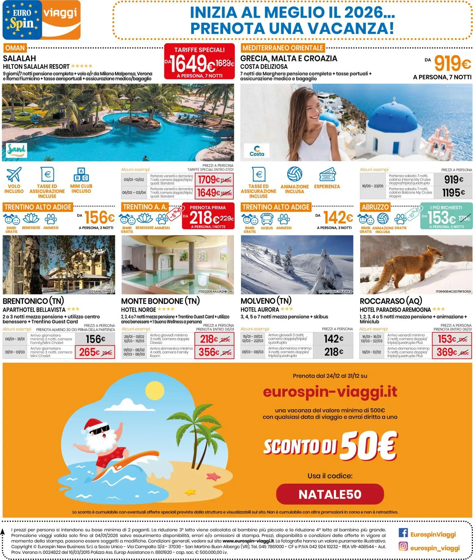 Volantino Eurospin del 27.12.2025 | Pagina: 12 | Prodotti: Data, Letto