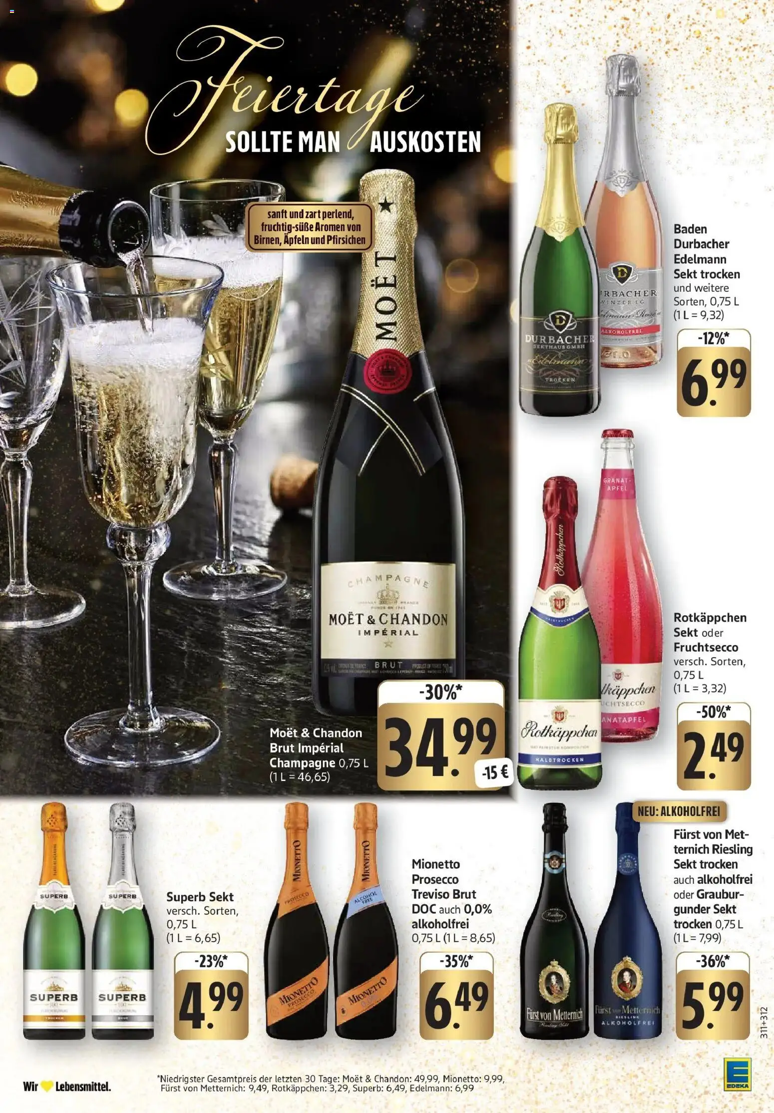 Edeka prospekt Bruchsal - Untergrombach	 – gültig ab 15.12.2025 | Seite: 26 | Produkte: Sekt, Äpfel, Prosecco, Rotkäppchen