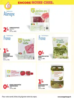 Auchan - Prévisualisation de Auchan - Petits prix marque Pouce valide à partir de 17.02.2026 | Page: 2 | Produits: Jambon Cru, Jambon, Tomates
