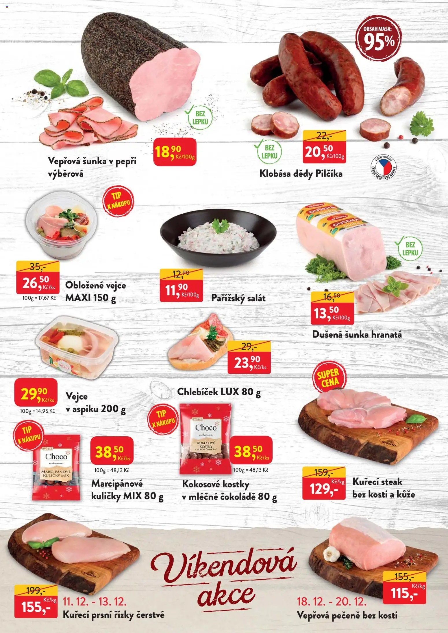 MP Krásno leták od 08.12.2025 | Strana: 4 | Produkty: Salát, Steak, Klobása, Kostky