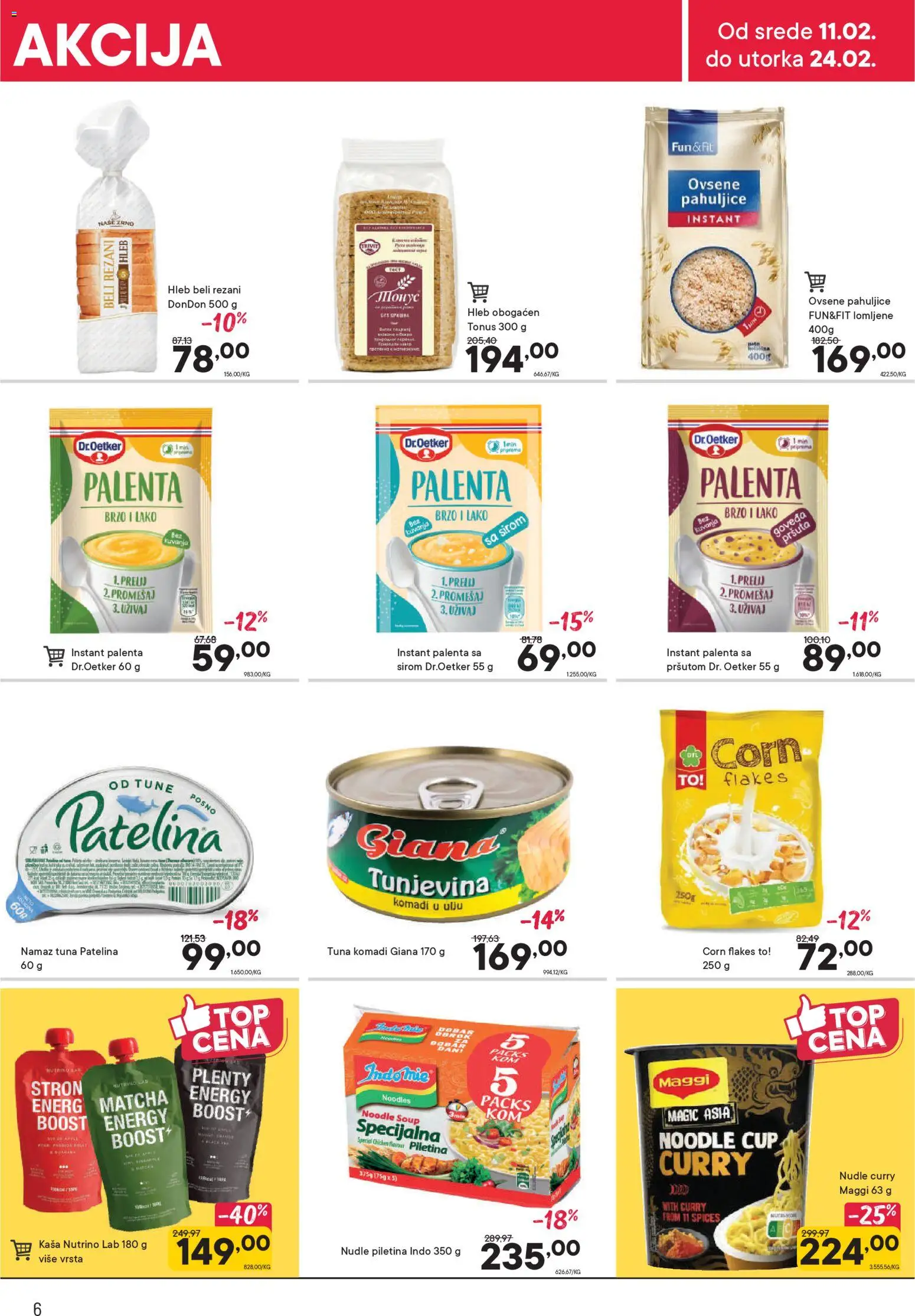 PerSu katalog - važi od 11.02.2026 | Strana: 6 | Proizvode: Pahuljice, Palenta, Hleb, Piletina