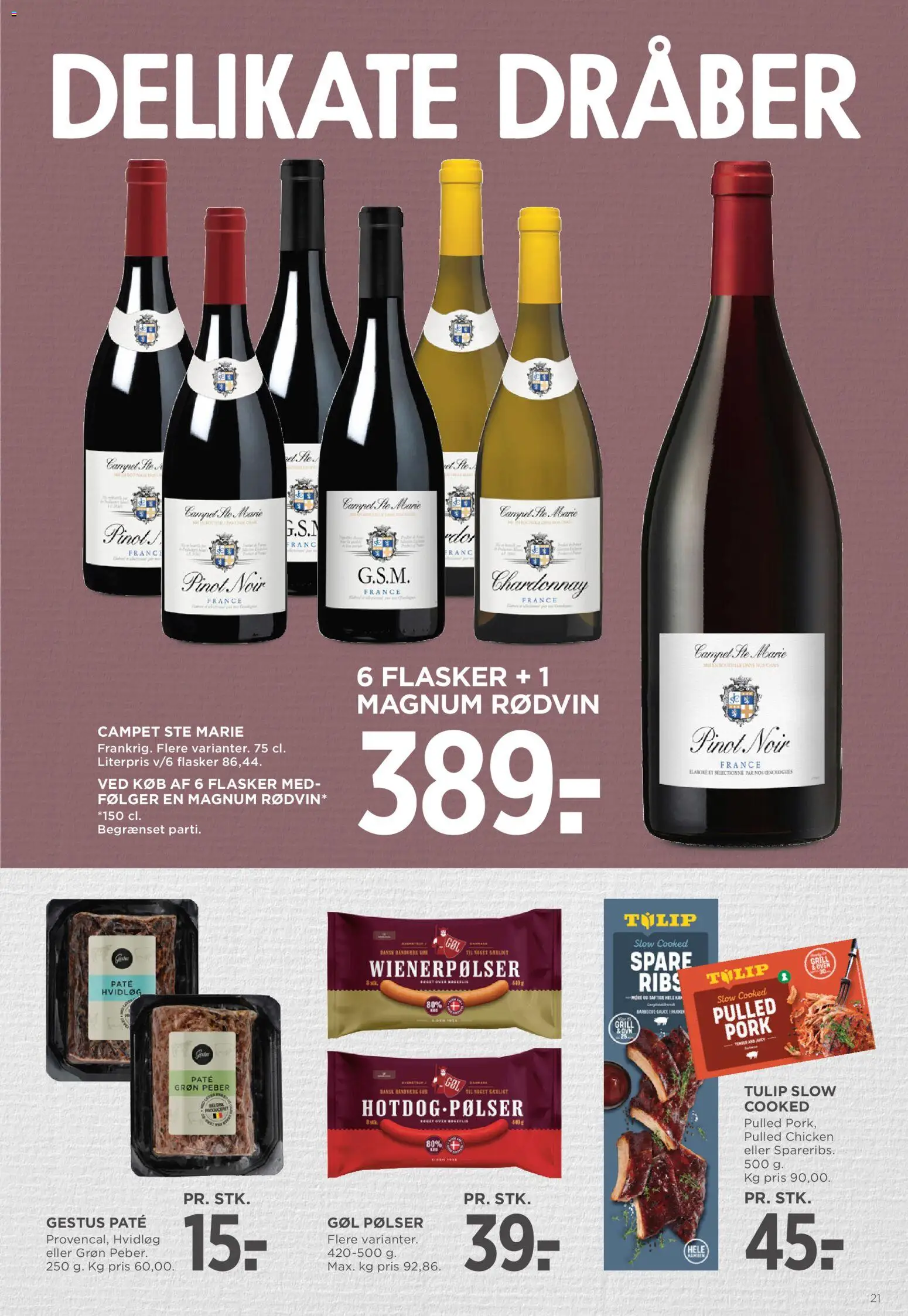 Meny tilbudsavis – gyldig fra 31.10.2025 | Side: 30 | Produkter: Paté, Pølser, Ribs, Hvidløg