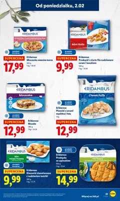 Pogląd oferty "Lidl Gazetka" - ważna od 02.02.2026 | Strona: 21 | Produkty: Tzatziki, Oregano, Frutti di Mare