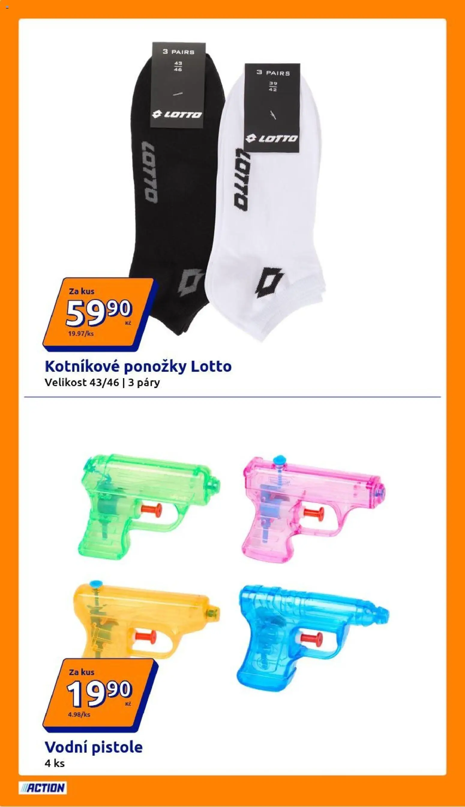 Action leták od 22.04.2026 | Strana: 2 | Produkty: Ponožky