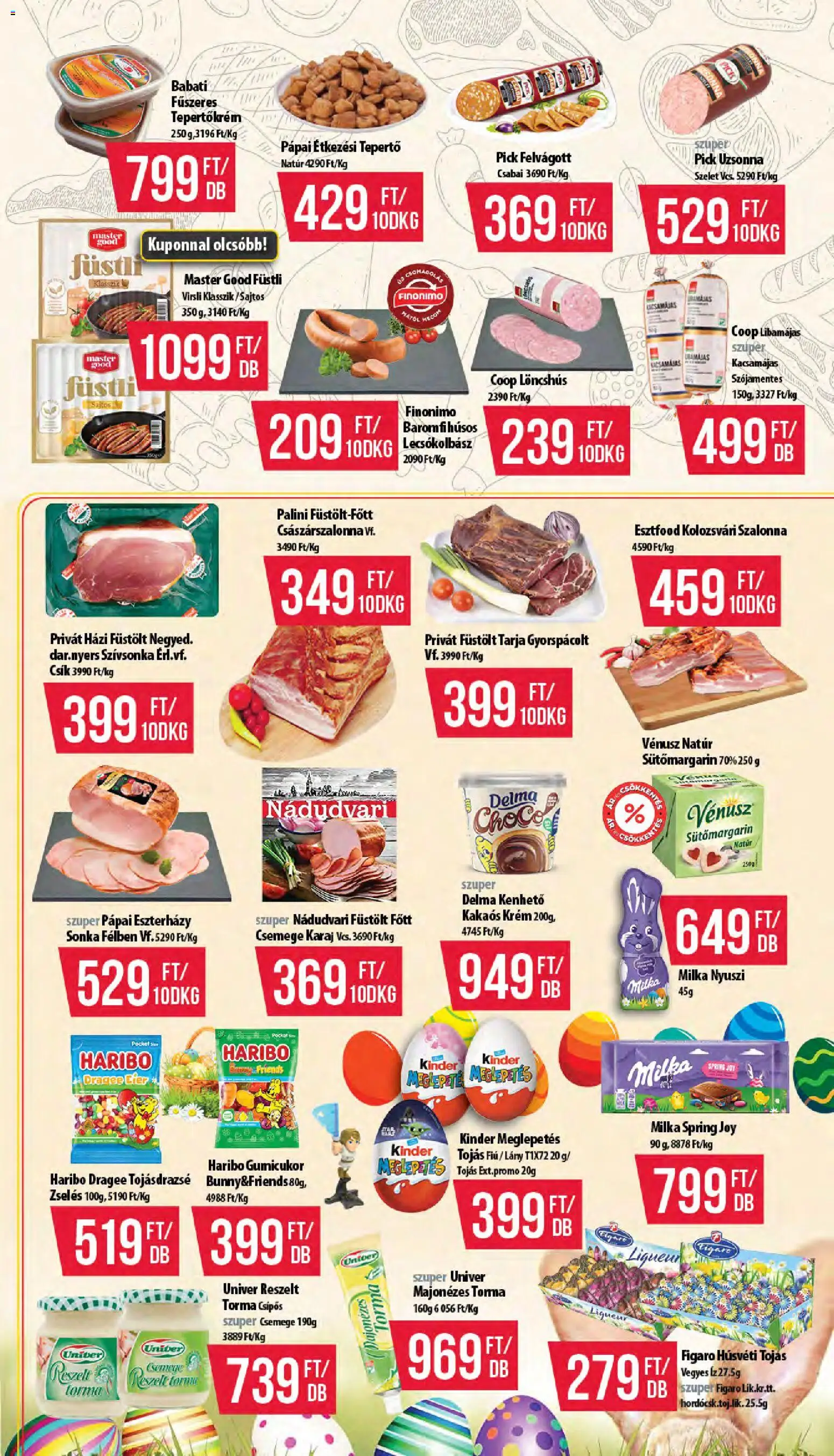 COOP akciós ujság - amely érvényes a következő dátumtól: 19.03.2026 | Oldal: 3 | Termékek: Tarja, Tepertőkrém, Szívsonka, Lecsókolbász