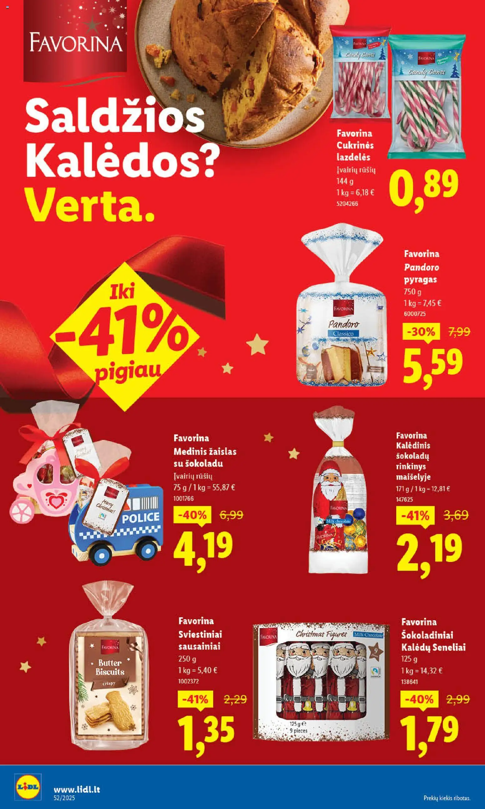 LIDL akcijos nuo 26.12.2025 | Puslapis: 20 | Prekių: Sausainiai, Pyragas