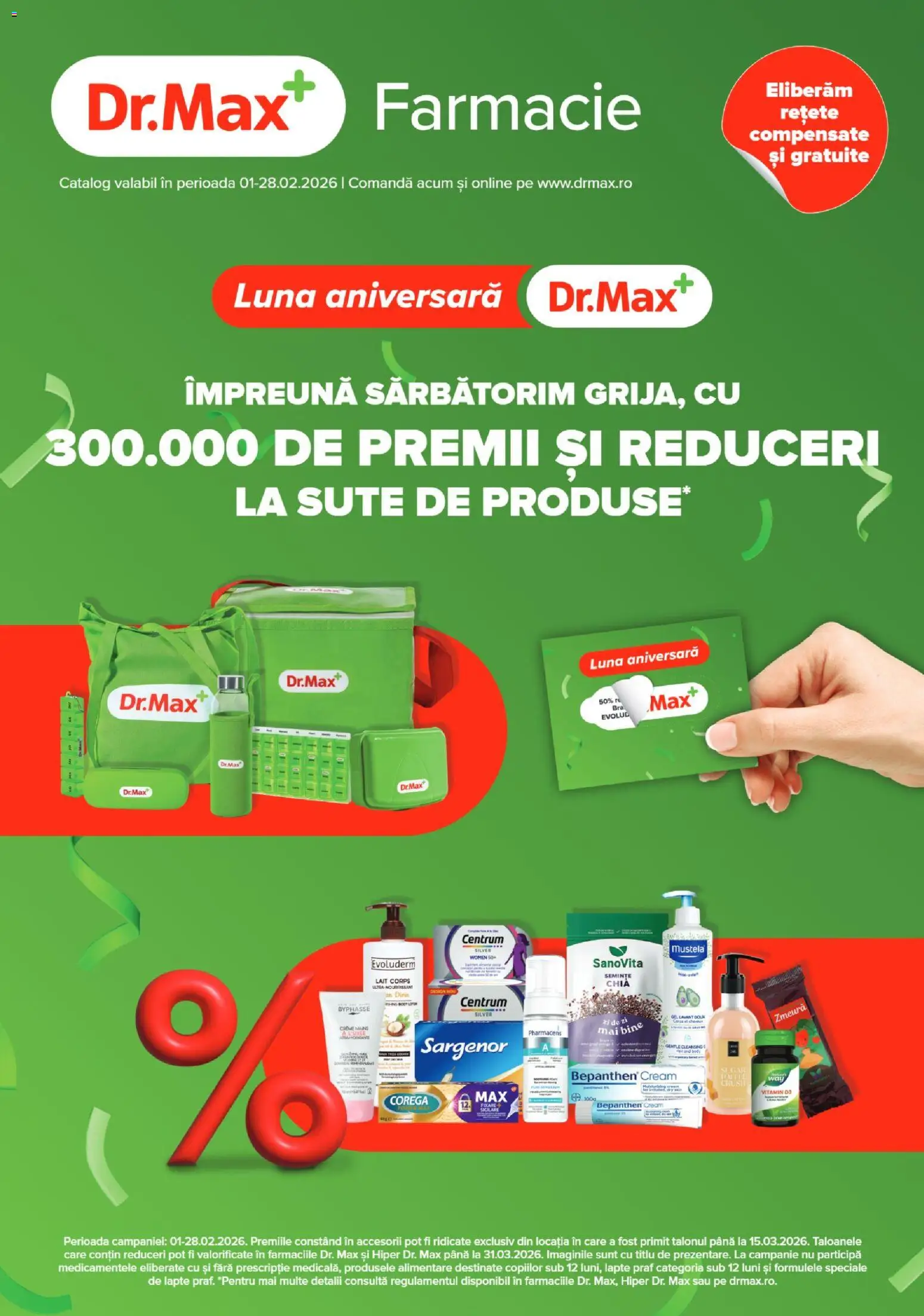 Noul catalog Dr.Max – valabil de la 01.02.2026 | Pagină: 1 | Produse: Lapte praf, Zmeură, Semințe, Lapte