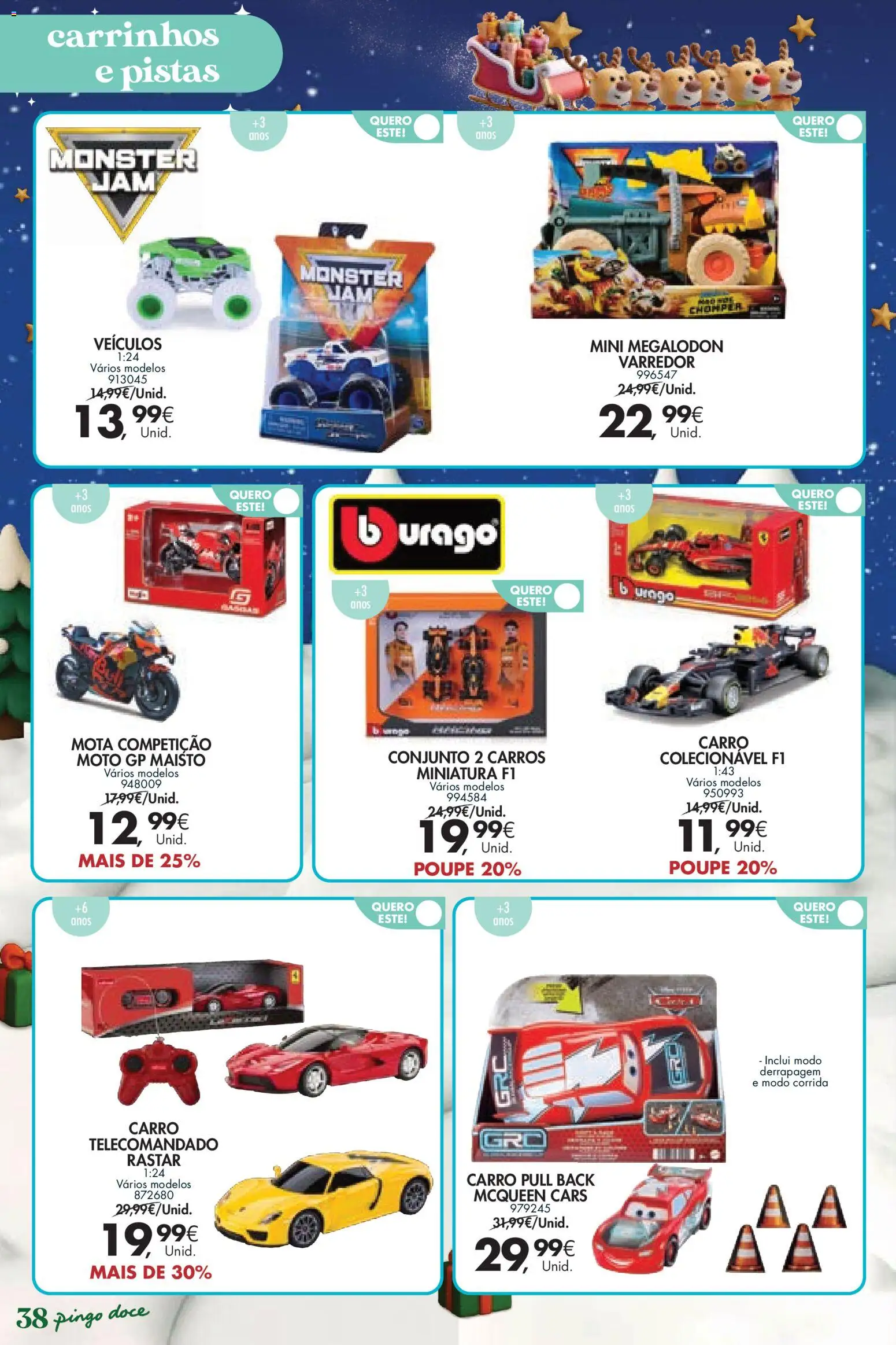 Pingo Doce  Brinquedos Natal Lojas Hipers │ válido de 18.11.2025 | Página: 38