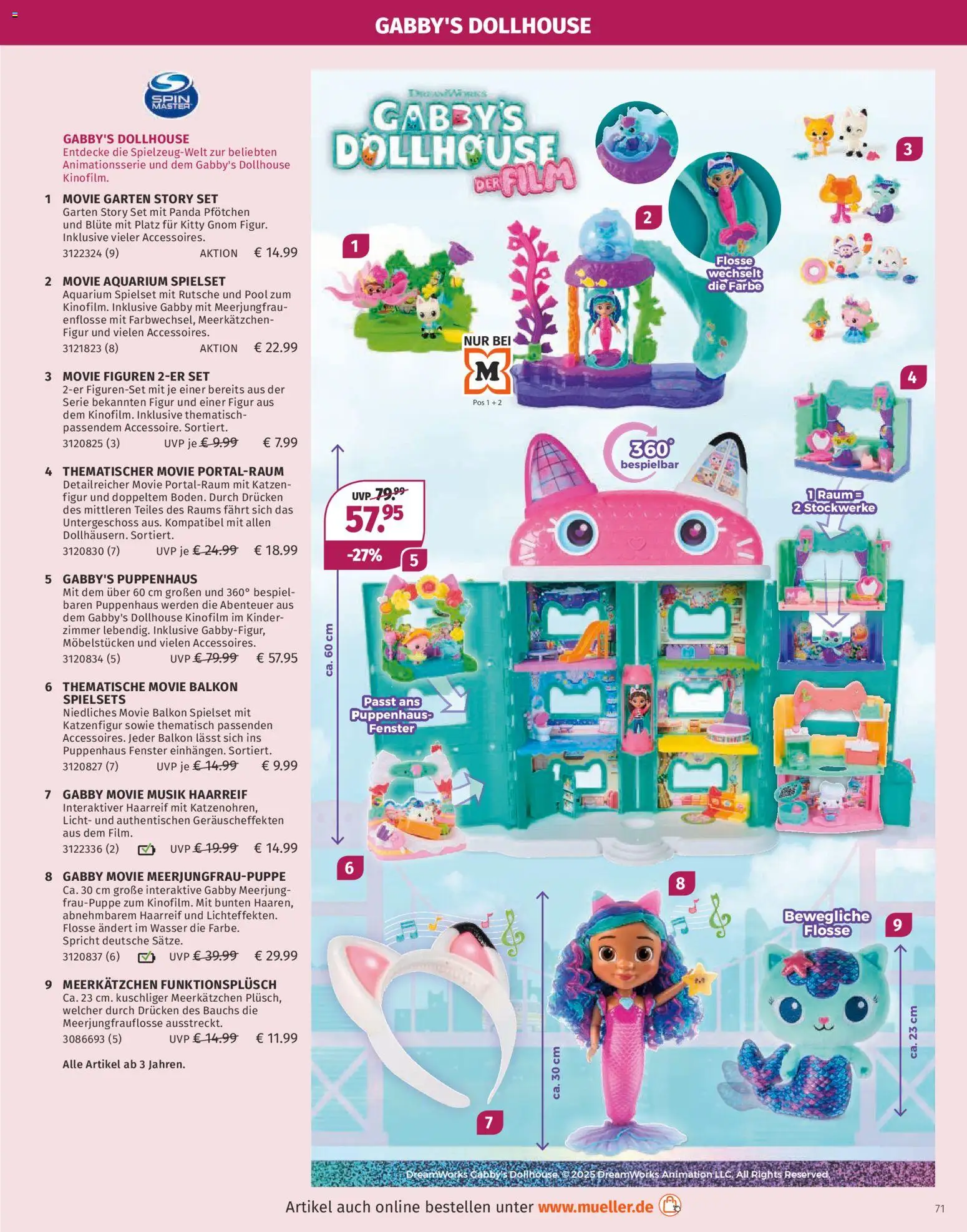 Müller Spielwarenkatalog – gültig ab 27.10.2025 | Seite: 71 | Produkte: Wasser