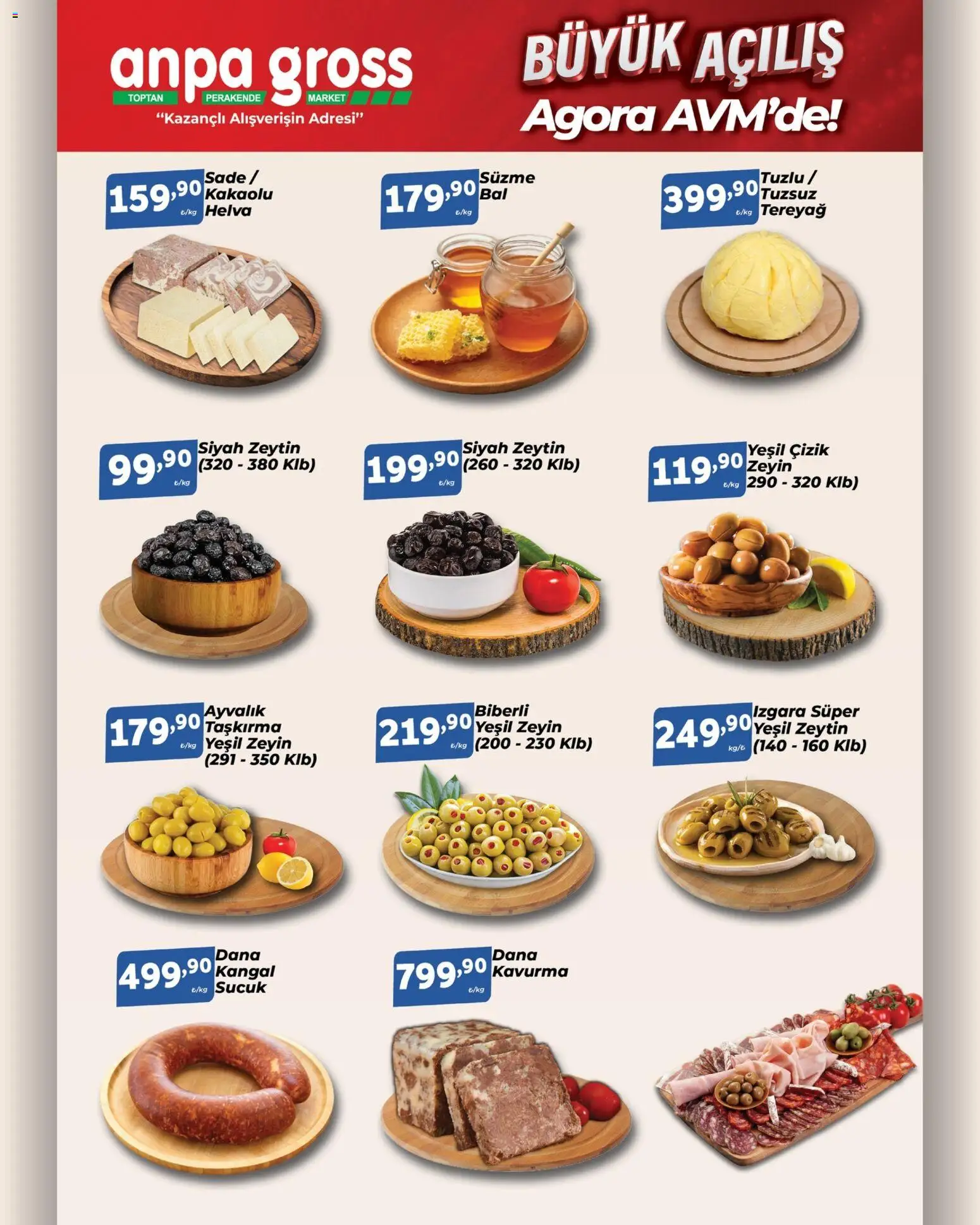 Anpa Gross - Açılışa özel fırsatları kaçırma! - 24.01.2026 tarihinden itibaren geçerlidir | Sayfa: 4 | Ürünler: Zeytin, Izgara, Sucuk