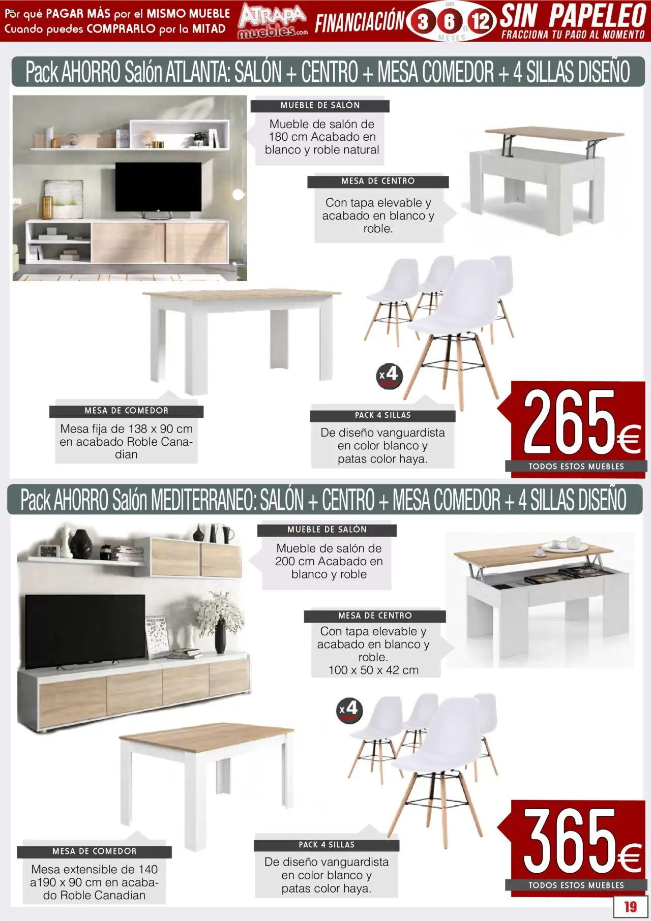 Atrapa Muebles folleto │ válido desde el 01.10.2025 | Página: 19 | Productos: Mesa extensible, Muebles, Mesa