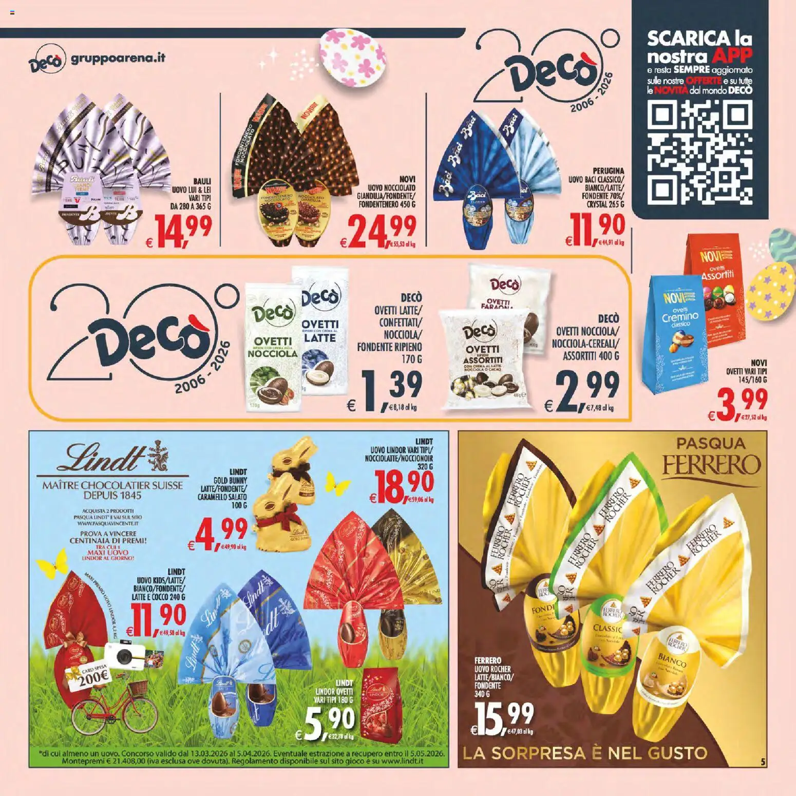 Volantino Decò del 27.03.2026 | Pagina: 5 | Prodotti: Crema, Latte, Gioco, Cacao