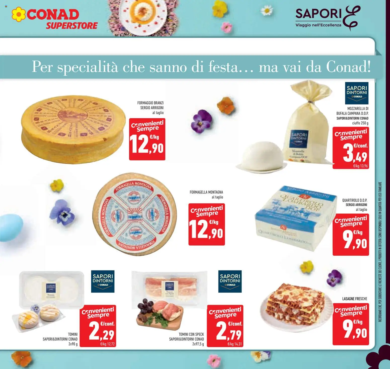 Volantino Conad del 25.03.2026 | Pagina: 15 | Prodotti: Speck, Mozzarella, Formaggio