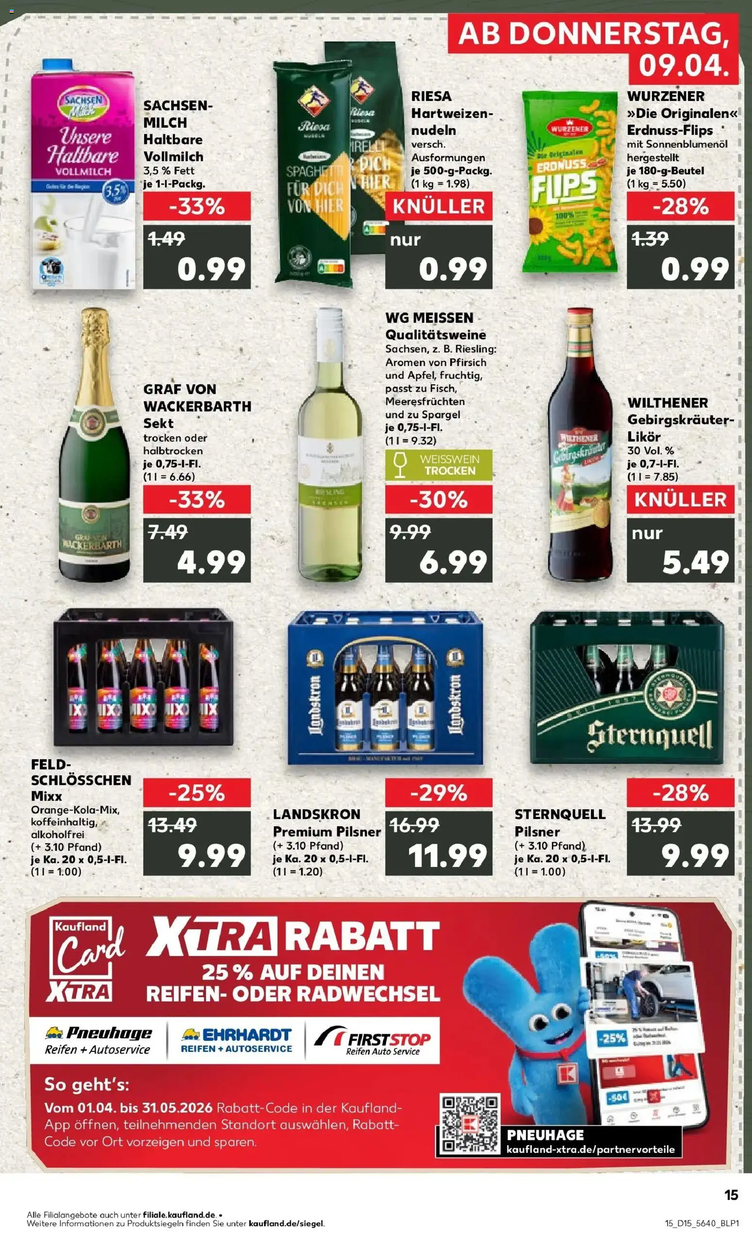 Kaufland Prospekt Delitzsch	 – gültig ab 07.04.2026 | Seite: 27 | Produkte: Milch, Weißwein, Sonnenblumenol, Likör