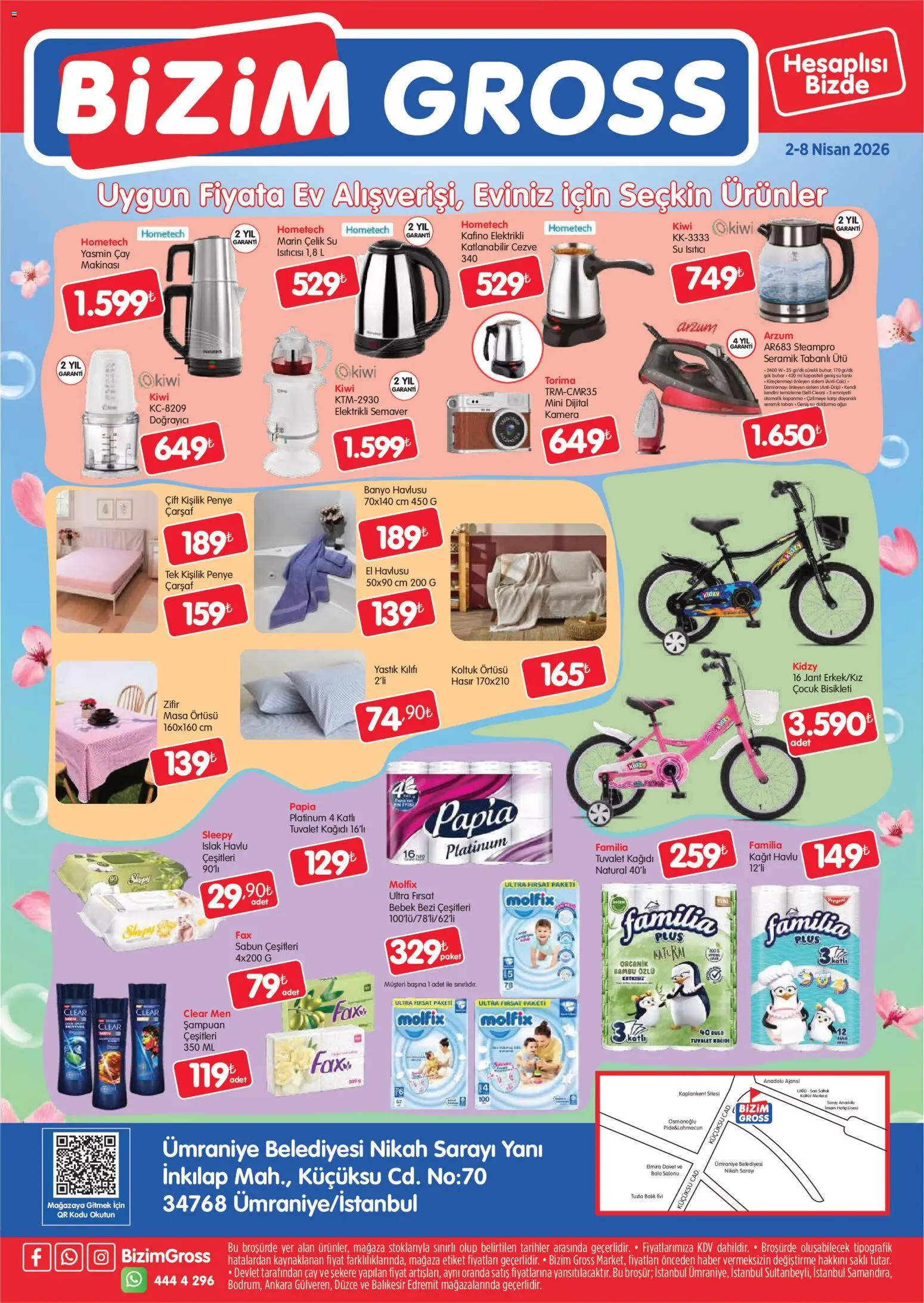 Bizim Toptan - Bizim Gross Fırsat Bülteni - 02.04.2026 tarihinden itibaren geçerlidir | Sayfa: 4 | Ürünler: Sabun, Çarşaf, Balık, Tuvalet kağıdı