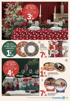 Pré-visualização E.Leclerc - Folheto Natal válido de 04.11.2025 | Página: 17 | Produtos: Bolachas, Mesa, Toalha de mesa, Biscoitos