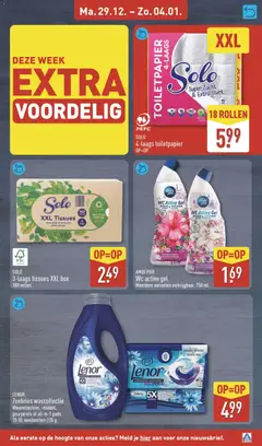 Aldi - Folder week 1 - Voorbeeld van een folder van Aldi, geldig van 29.12.2025 | Pagina: 23 | Producten: Wasmiddel, Geur, Gel, Toiletpapier