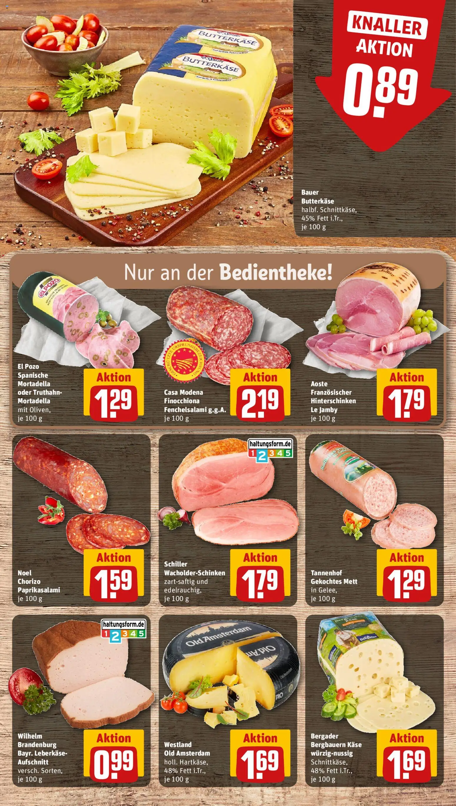 Rewe Prospekt 	 – gültig ab 02.03.2026 | Seite: 9 | Produkte: Käse, Salami, Leberkase