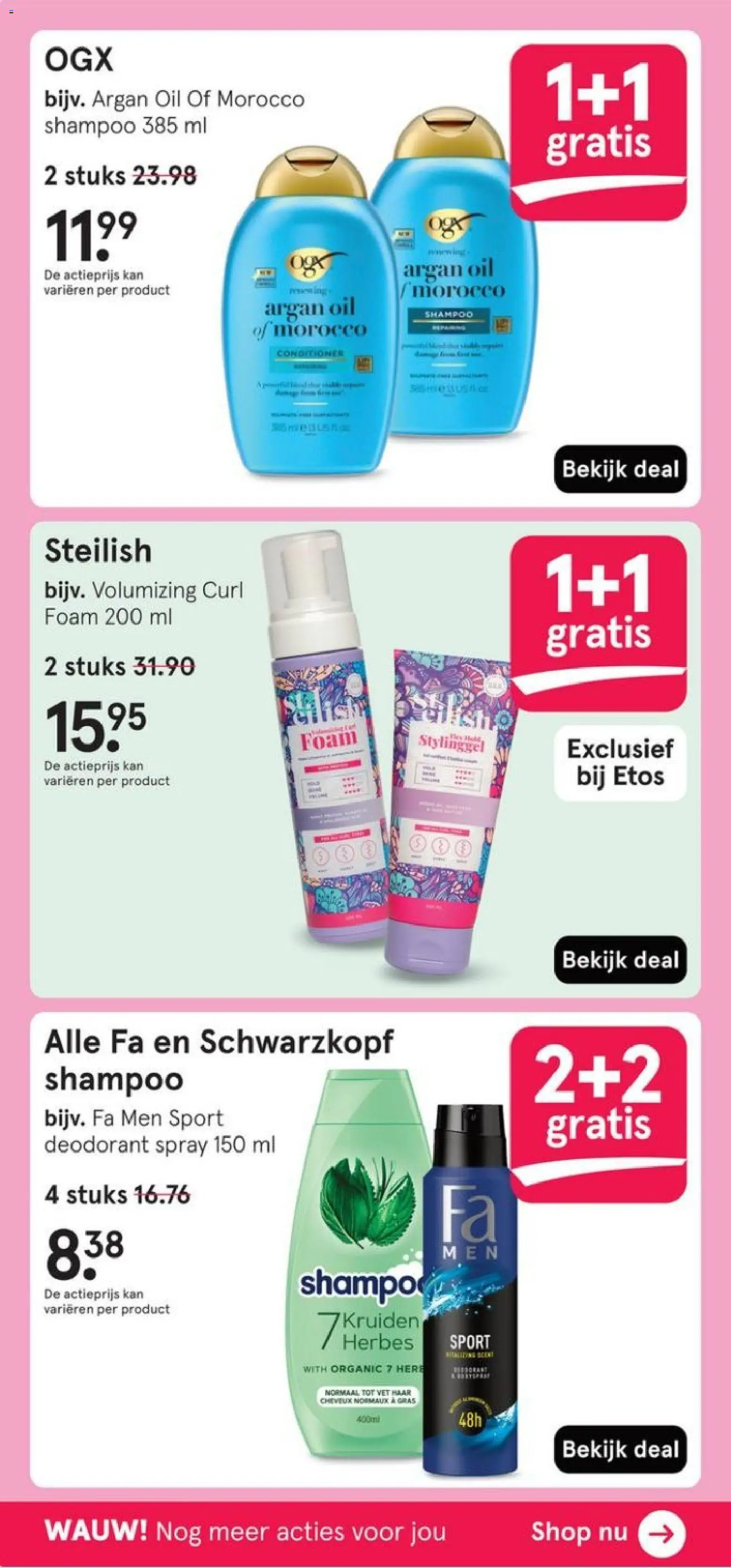 {H1} | Pagina: 14 | Producten: Deodorant, Kan, Shampoo, Conditioner