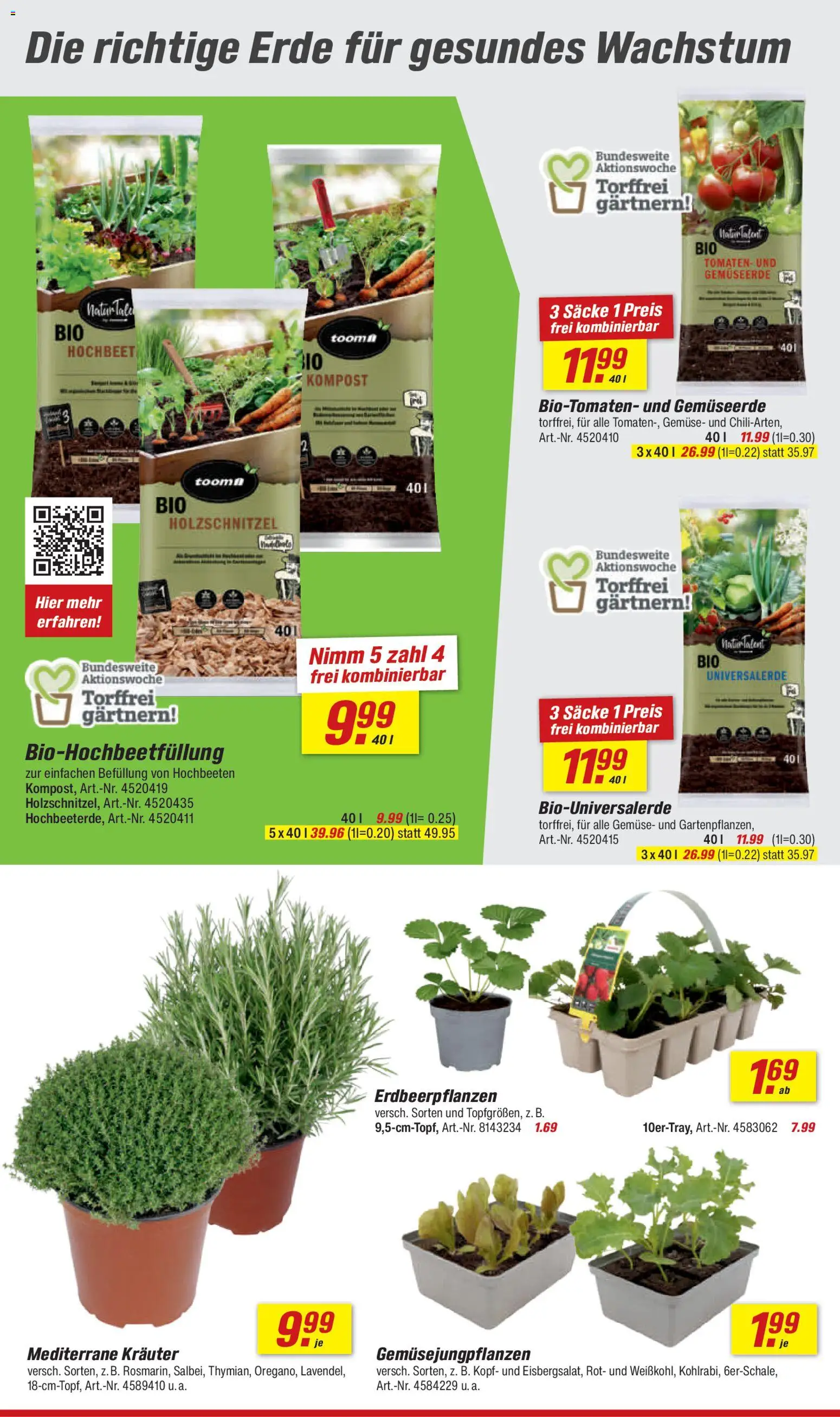 Toom Baumarkt Prospekt 	 – gültig ab 14.03.2026 | Seite: 2 | Produkte: Hochbeet, Tomaten, Gemüse