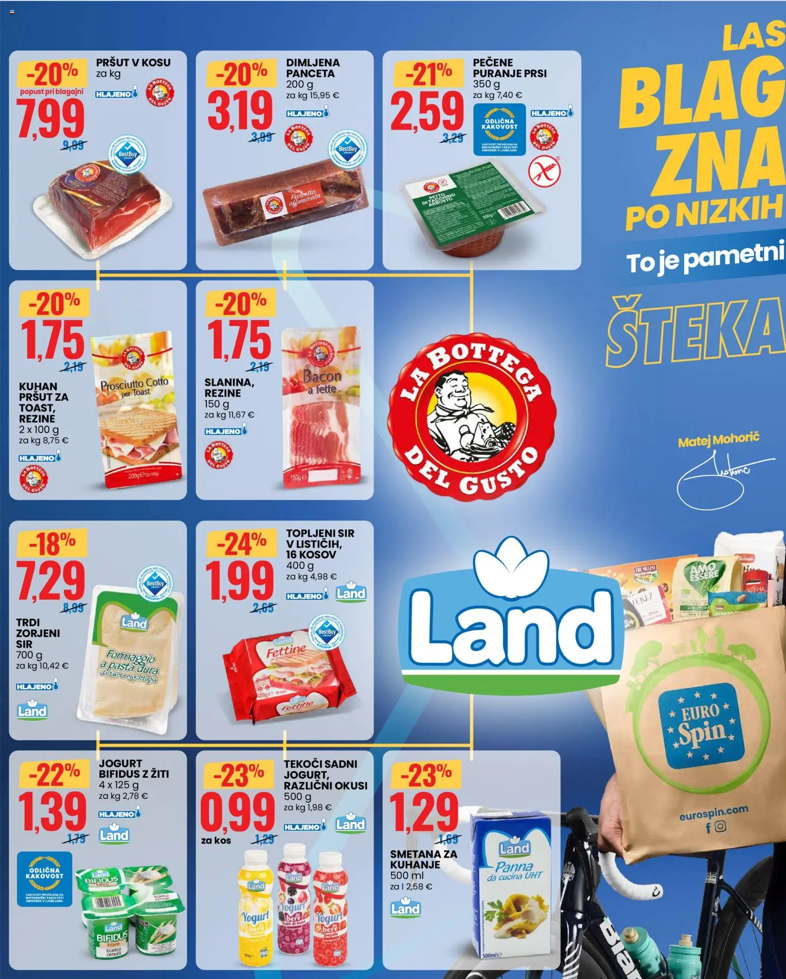 Novi Eurospin katalog ponudbe – veljaven od 19.03.2026 | Stran: 2 | Izdelki: Topljeni sir, Toast, Sir, Jogurt