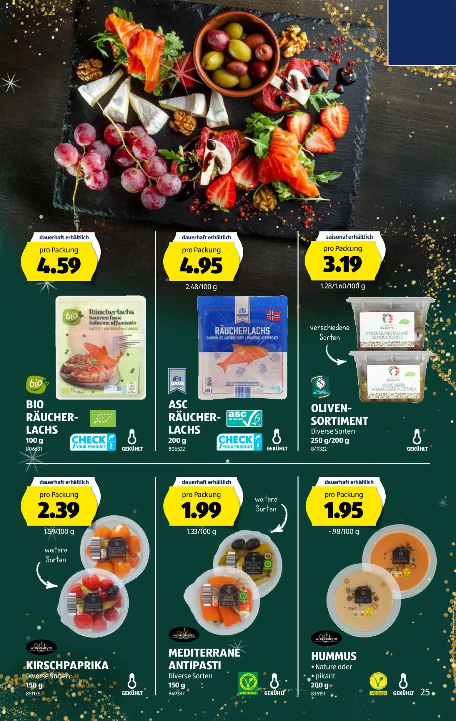 Aldi Aktionen – gültig ab 24.12.2025 | Seite: 25 | Produkte: Lachs, Räucherlachs