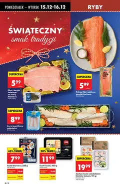 Pogląd oferty "Dorsz pacyficzny polędwica, Dorsz pacyficzny polędwica" - ważna od 15.12.2025 | Strona: 30 | Produkty: Karp, Dorsz, Sushi, Zestaw sushi