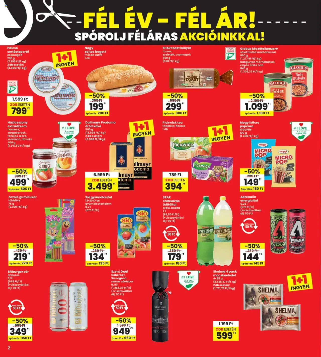 Interspar akciós ujság - amely érvényes a következő dátumtól: 26.06.2025 | Oldal: 2 | Termékek: Őszibarack, Energiaital, Kávé, Toast kenyér