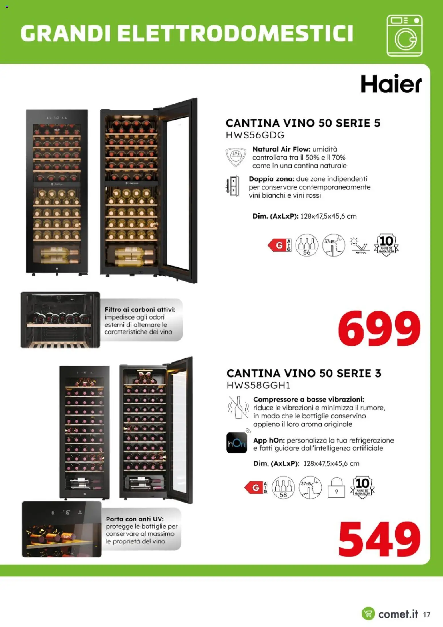 Volantino Comet del 17.11.2025 | Pagina: 17 | Prodotti: Compressore, Vino