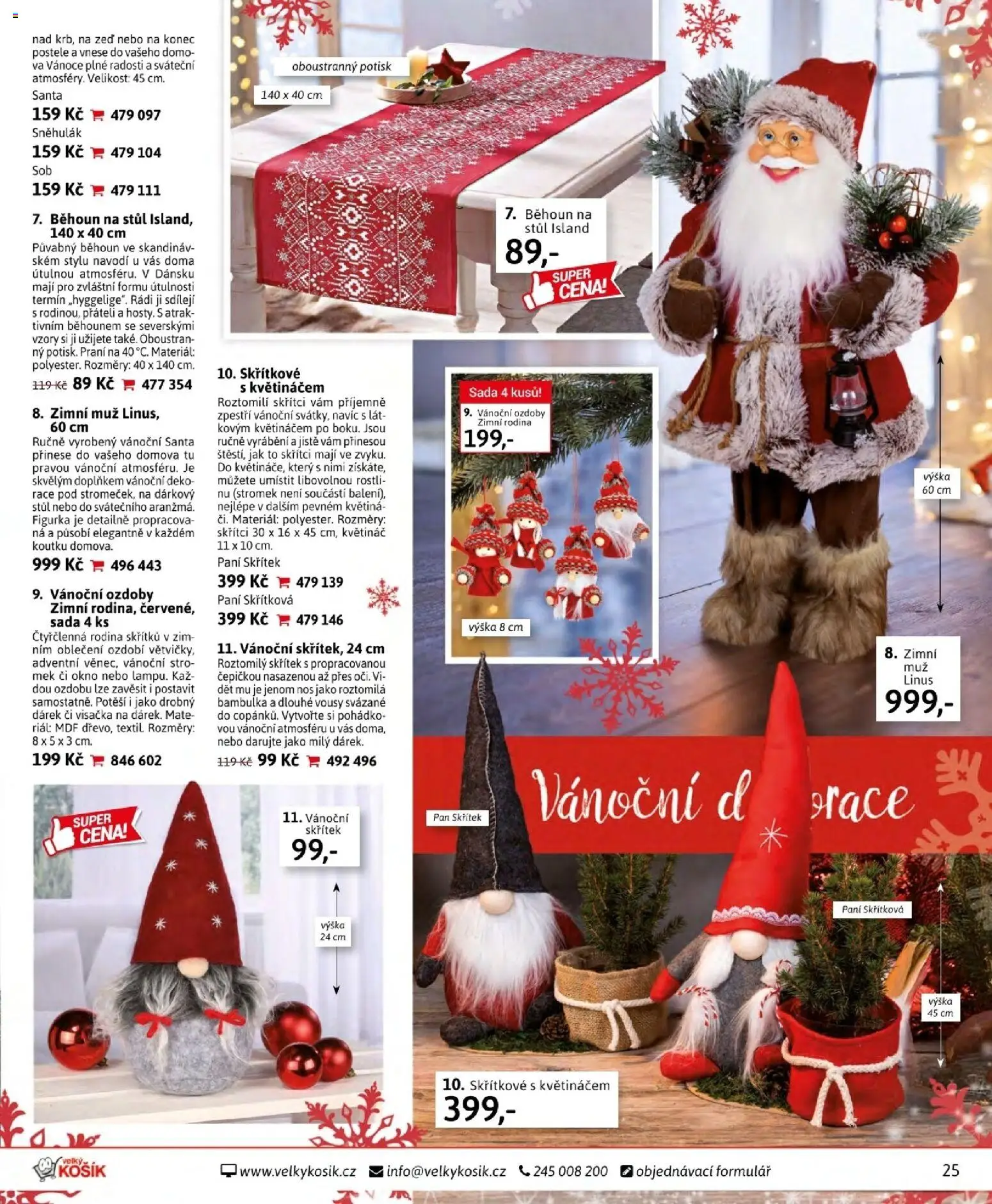 Velký Košík katalog listopad 2025 od 01.11.2025 | Strana: 25 | Produkty: Postele, Běhoun na stůl, Oblečení, Běhoun