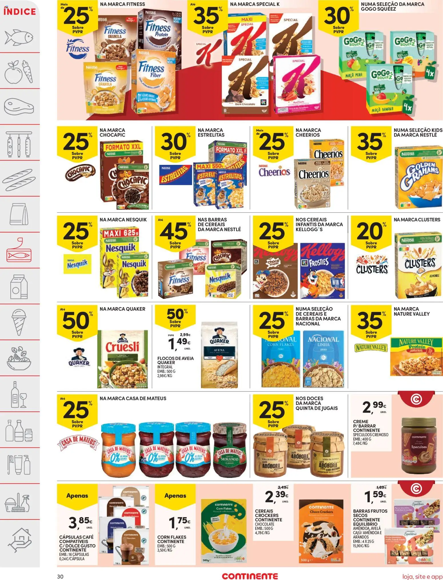 Continente folheto │ válido de 31.03.2026 | Página: 30 | Produtos: Banana, Café, Doces, Creme