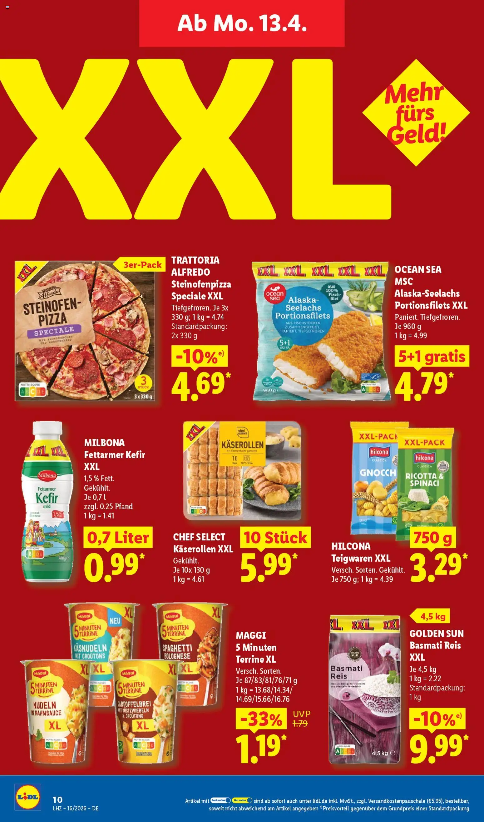 Lidl Prospekt – gültig ab 13.04.2026 | Seite: 18 | Produkte: Maggi, Fisch, Reis, Nudeln
