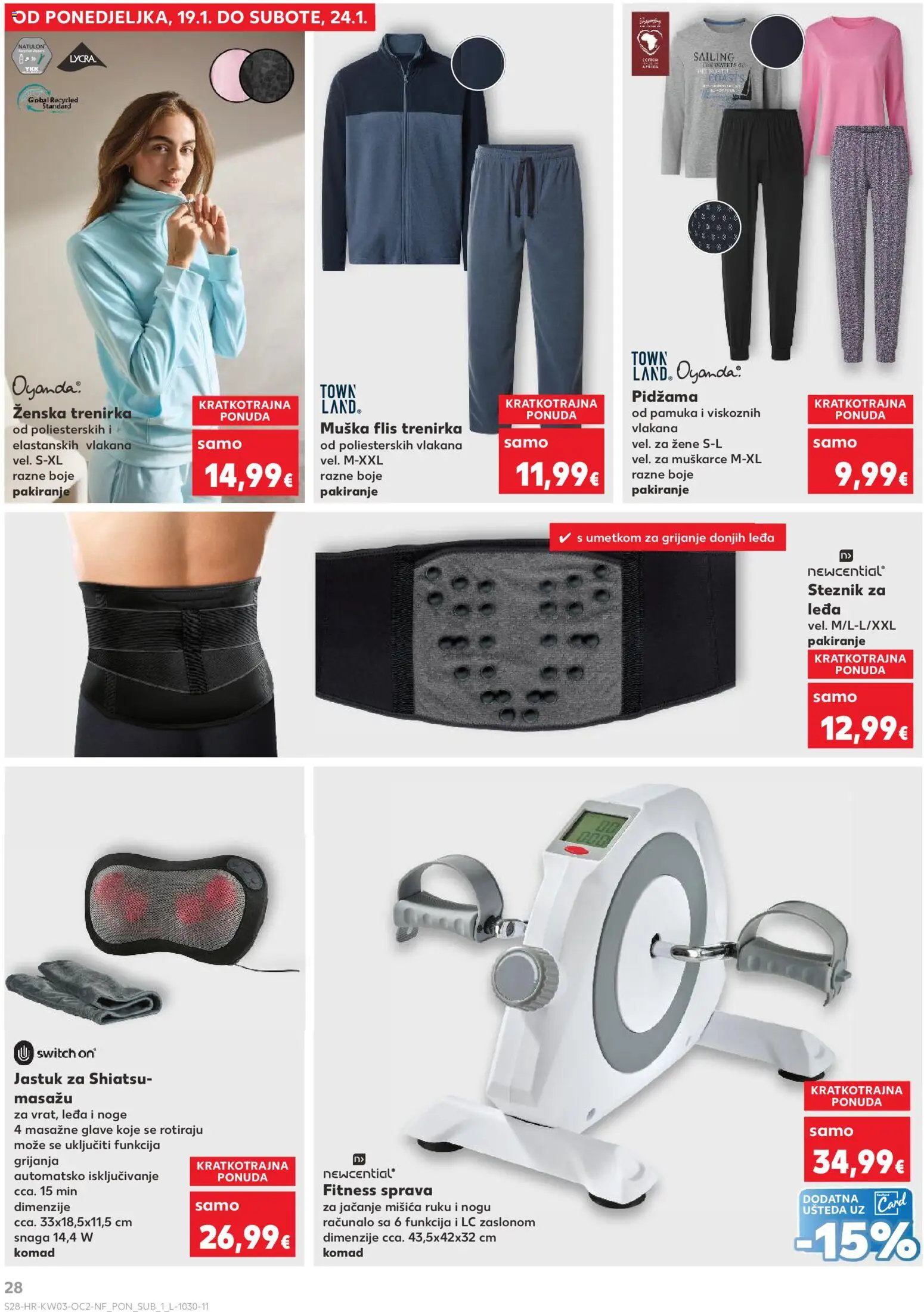 Kaufland katalog | vrijedi od 14.01.2026 | Stranica: 28 | Proizvodi: Jastuk, Pidžama, Računalo, Trenirka