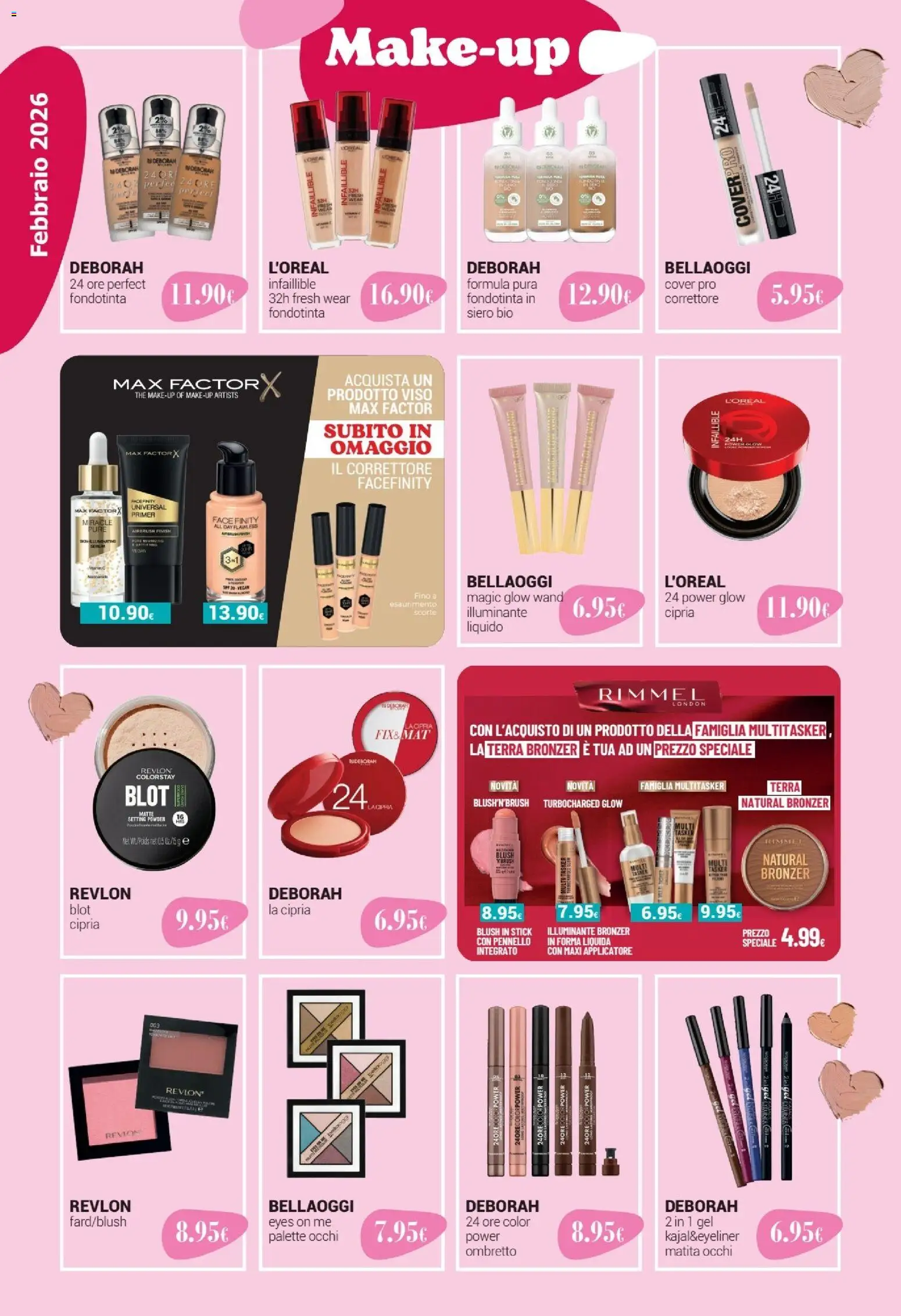 Volantino Tigotà del 01.02.2026 | Pagina: 4 | Prodotti: Ombretto, Correttore, Cipria, Terra