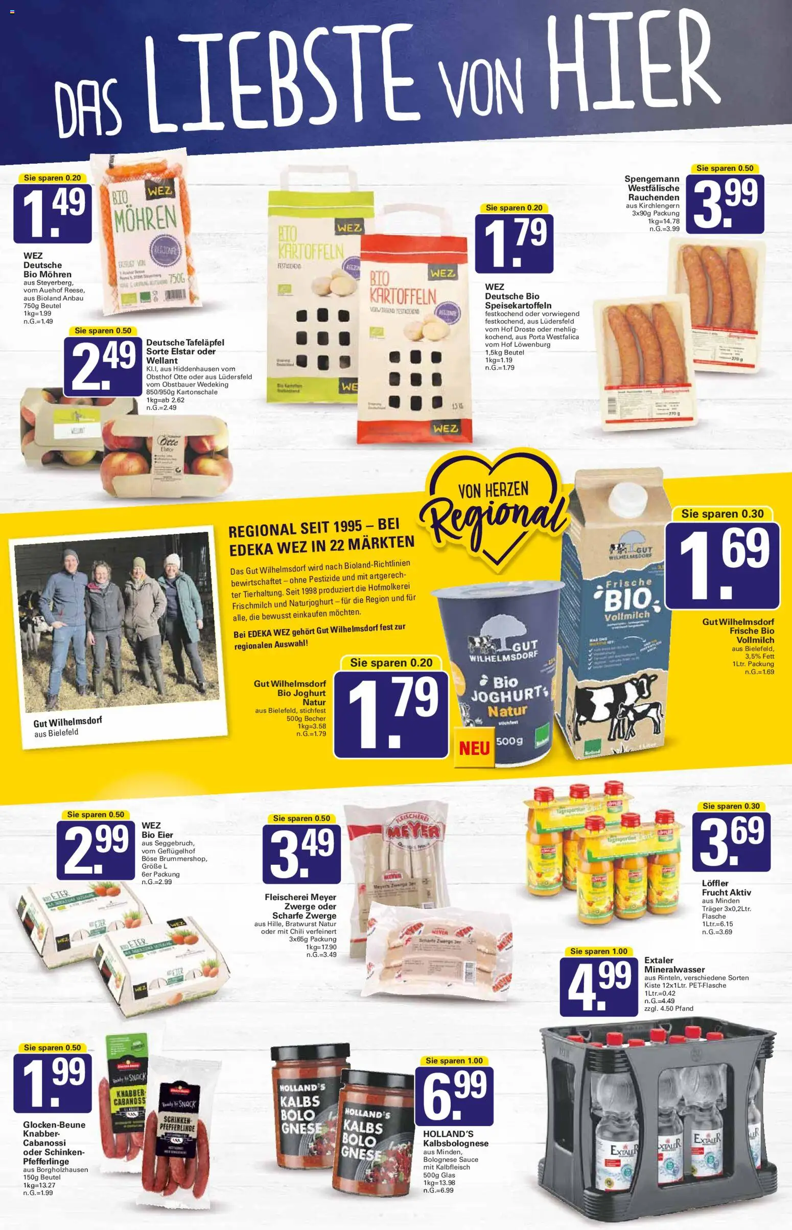 WEZ Prospekt 	 – gültig ab 16.03.2026 | Seite: 3 | Produkte: Joghurt, Bratwurst, Kartoffeln, Schinken