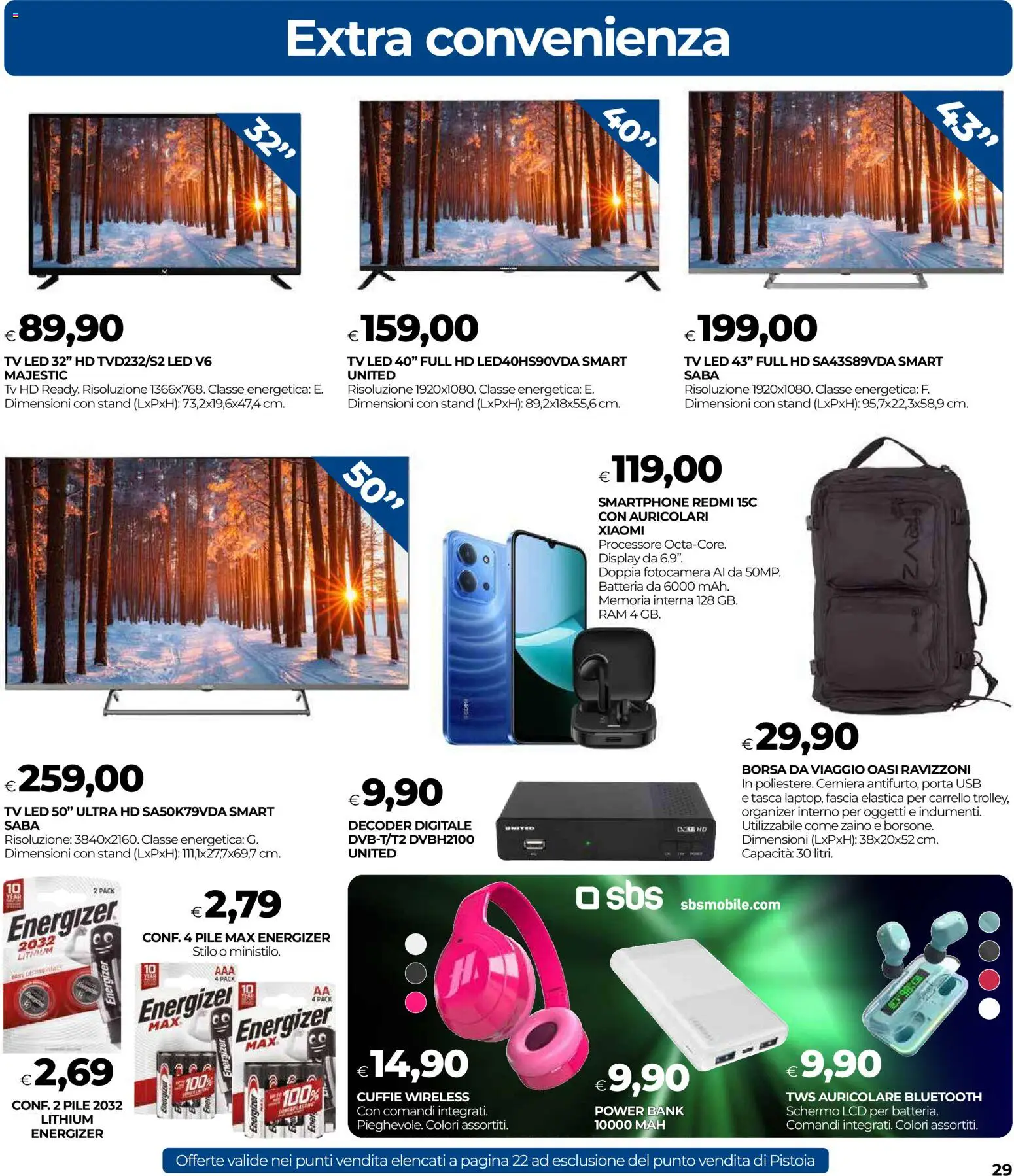 Volantino COOP del 20.11.2025 | Pagina: 29 | Prodotti: smart TV, Power bank, TV, Fotocamera