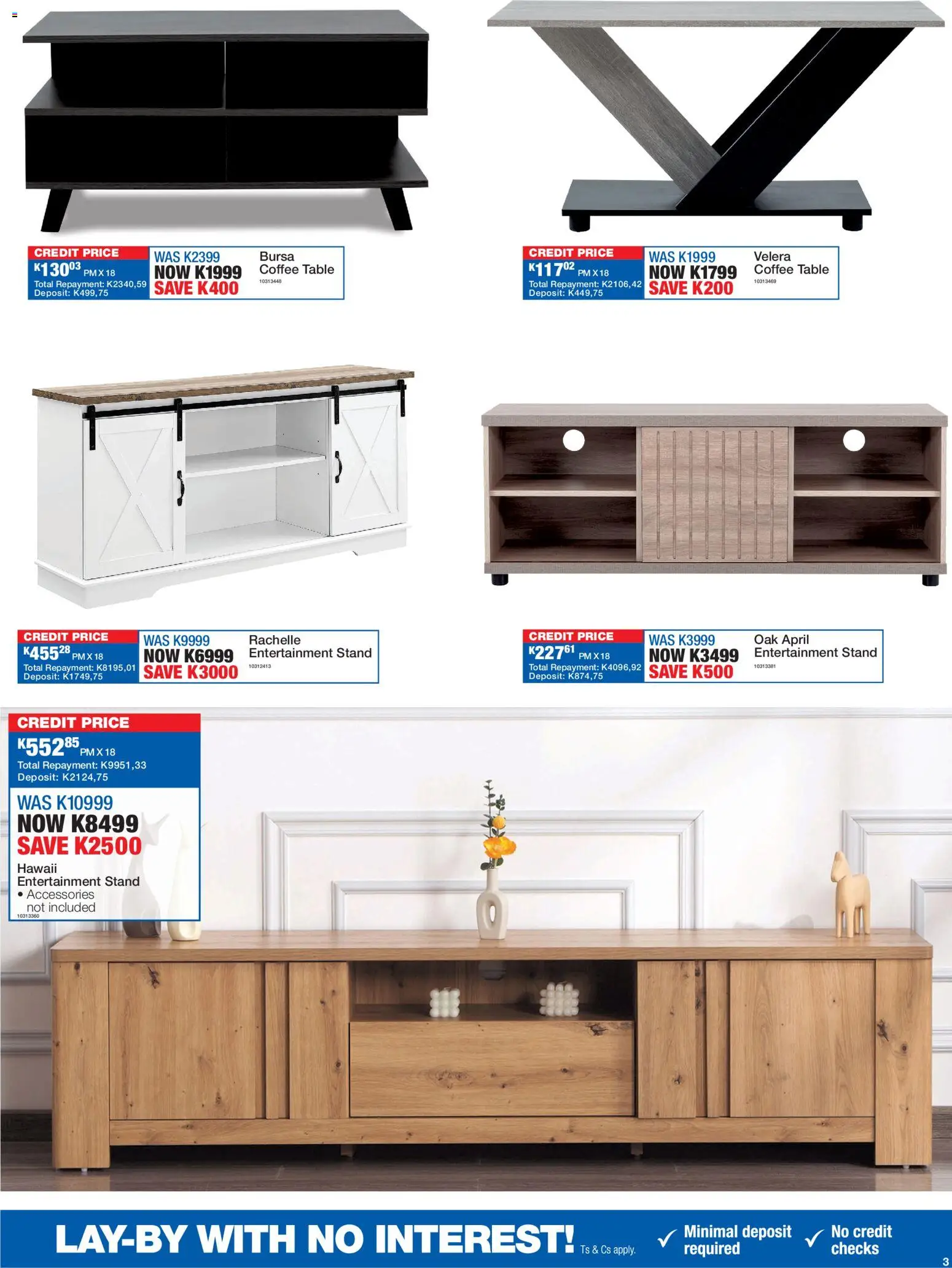 New OK Furniture catalogue – valid from 19.01.2026 | Page: 3 | Products: Coffee table, Table, Coffee