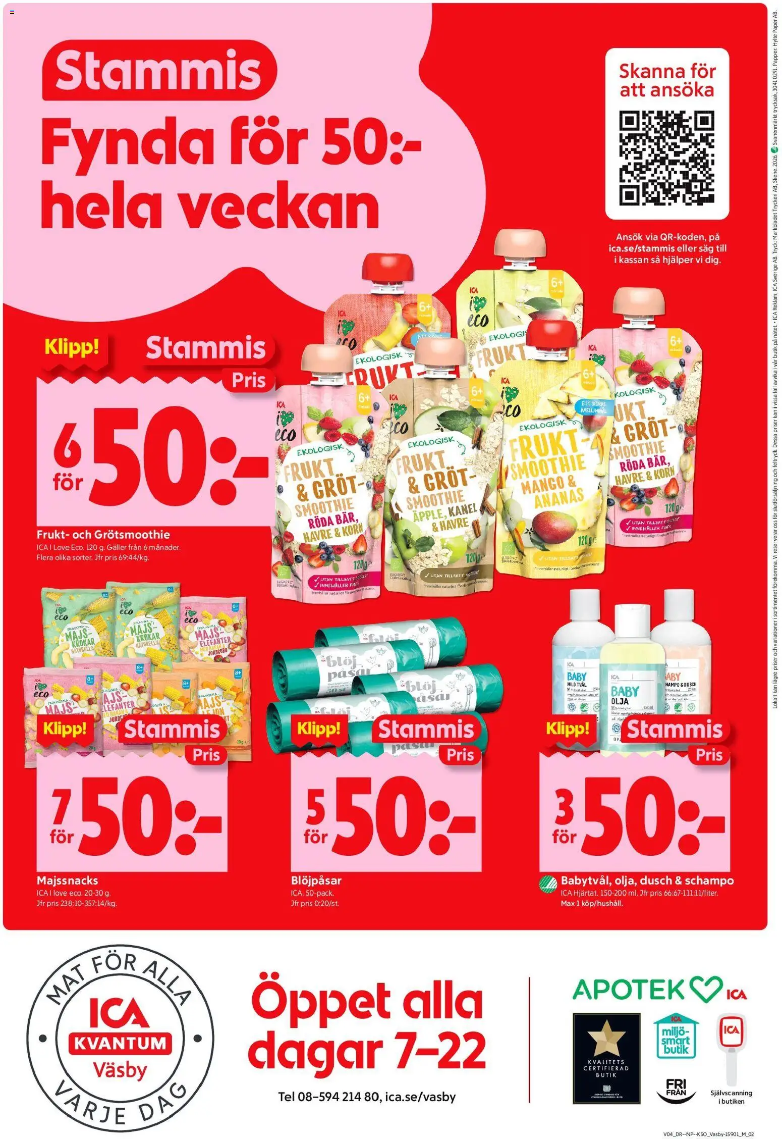 ICA Kvantum reklamblad aktuell från 19.01.2026 | Sida: 10 | Produkter: Schampo, Galler, Mango, Majs