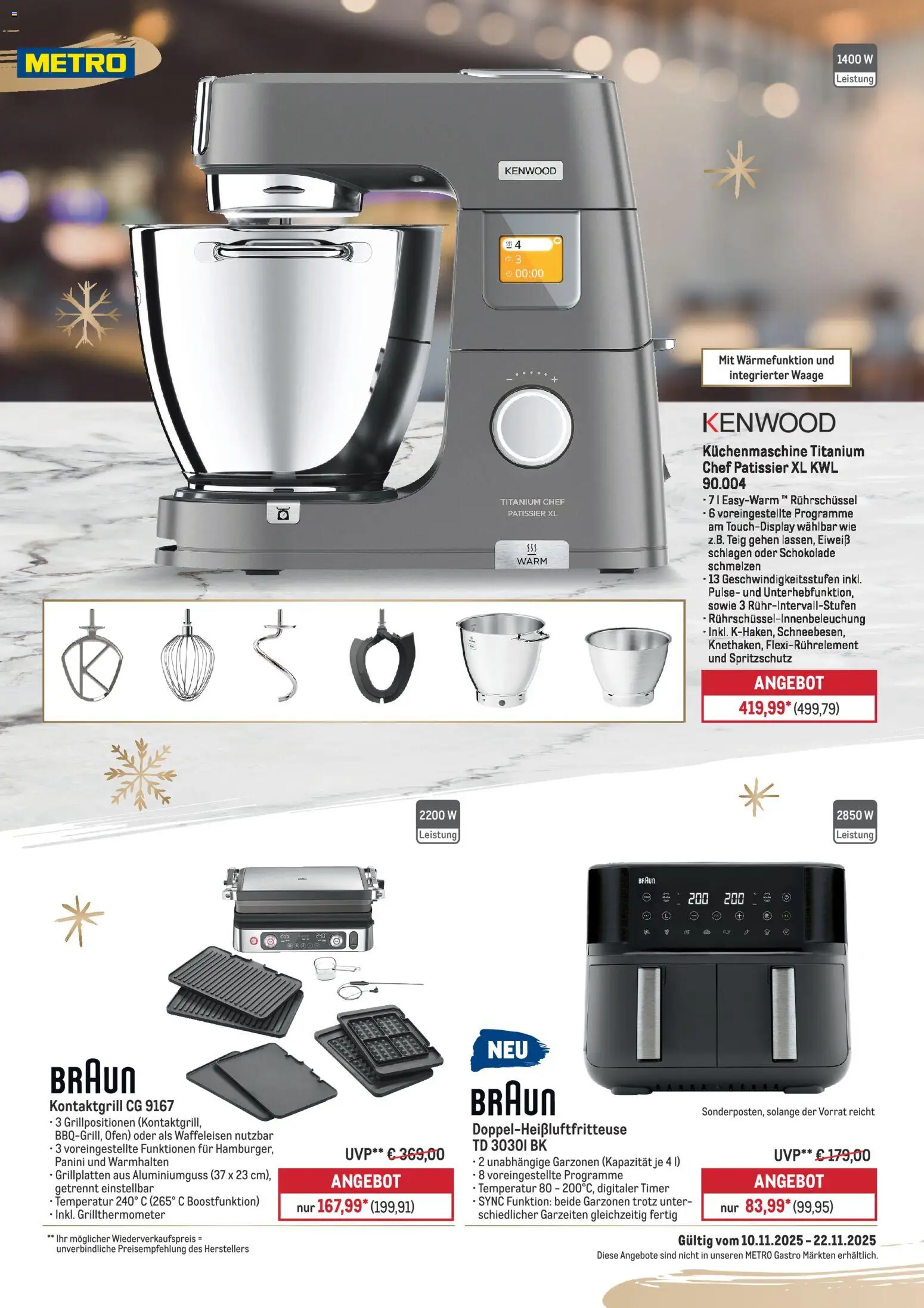 Metro Flyer Delonghi – gültig ab 10.11.2025 | Seite: 2 | Produkte: Ofen, Schokolade, Waffeleisen