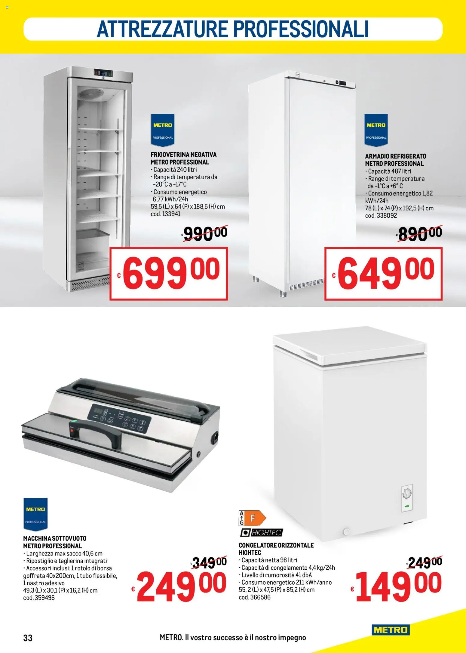 Volantino Metro del 19.02.2026 | Pagina: 33 | Prodotti: Tubo, Borsa, Congelatore, Armadio