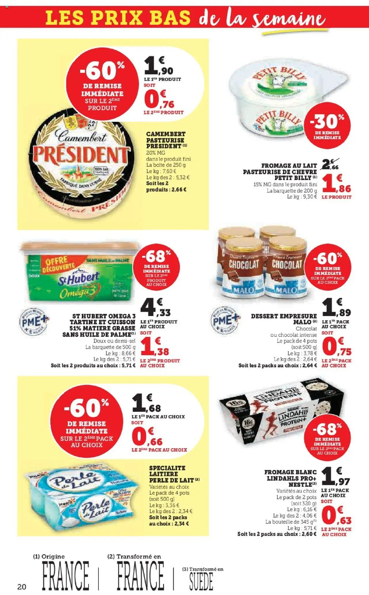  | Page: 20 | Produits: Porte, Fromage, Chocolat, Camembert