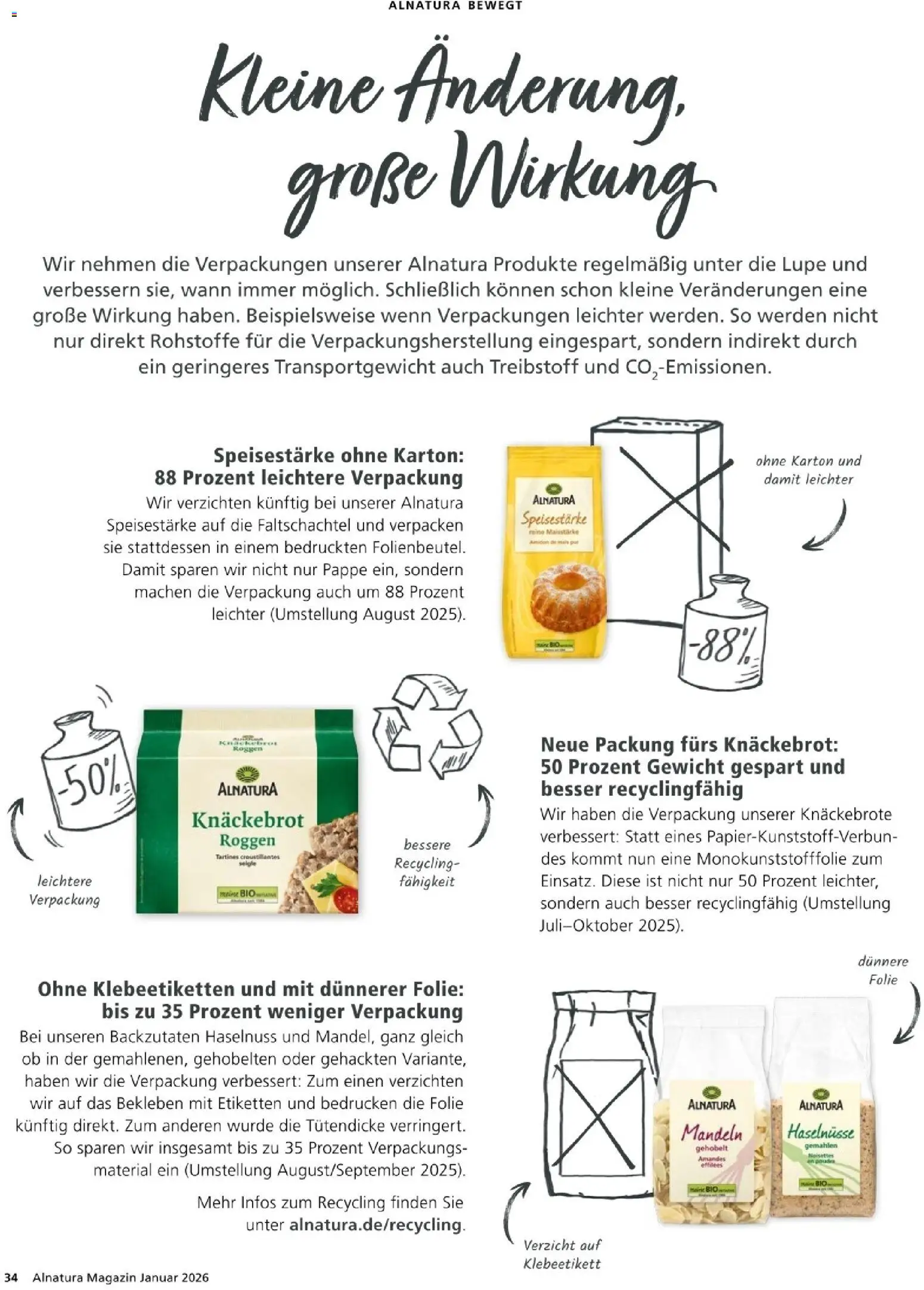 Alnatura Prospekt – gültig ab 01.01.2026 | Seite: 34 | Produkte: Gewicht, Mandeln