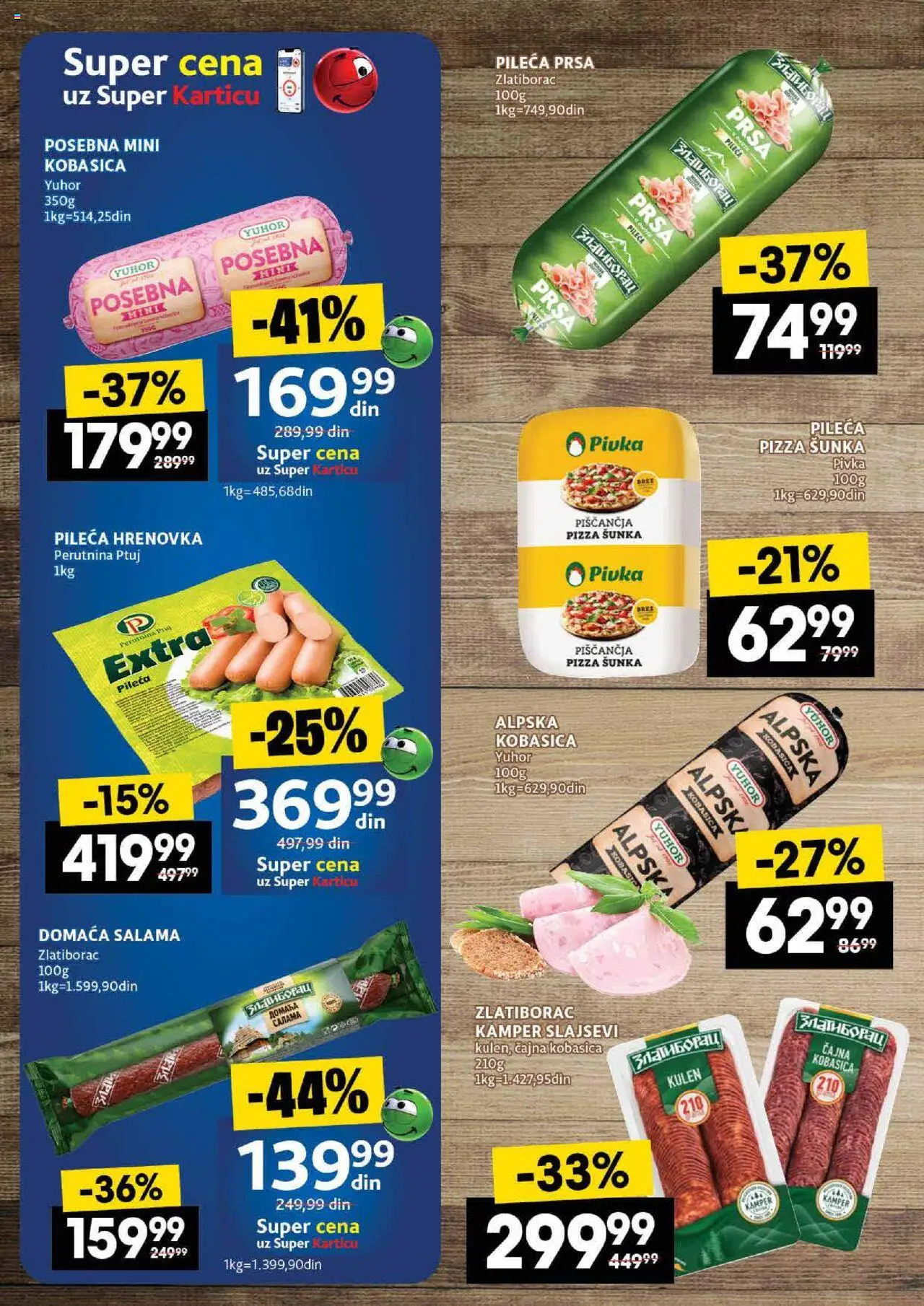 Roda katalog - važi od 14.08.2025 | Strana: 14 | Proizvode: Pileća prsa, Kulen, Pizza šunka, Kobasica