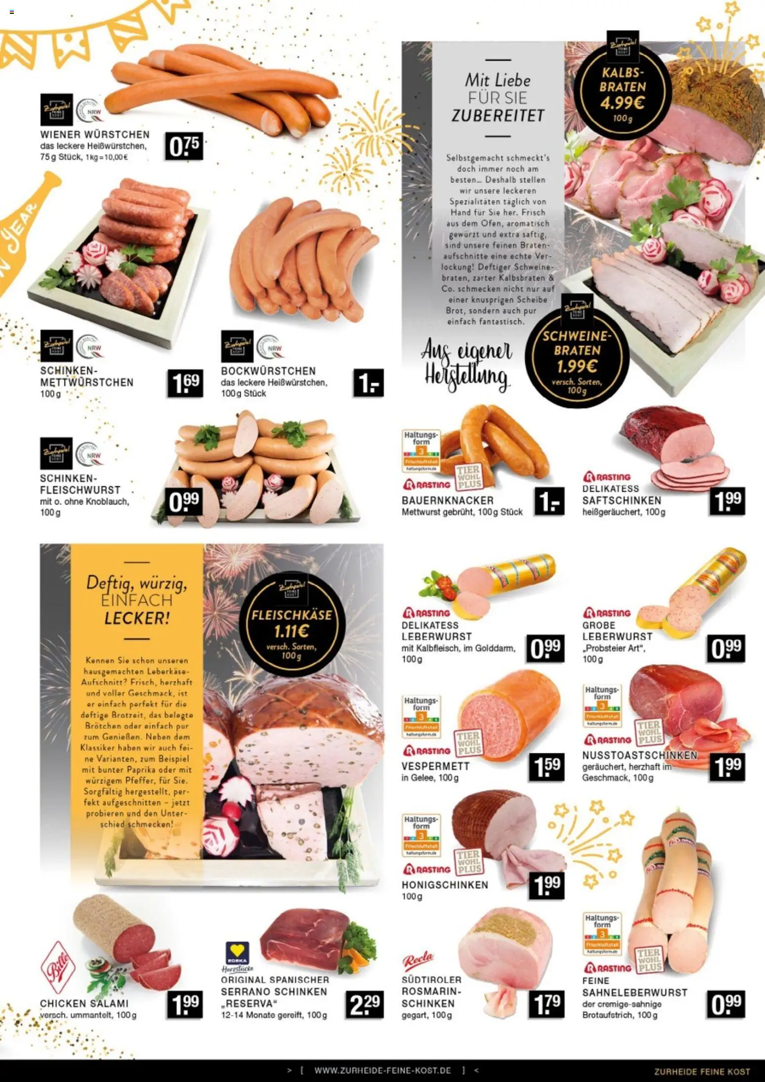 Edeka Zurheide Prospekt 	 – gültig ab 29.12.2025 | Seite: 3 | Produkte: Wiener wurstchen, Paprika, Salami, Serrano schinken