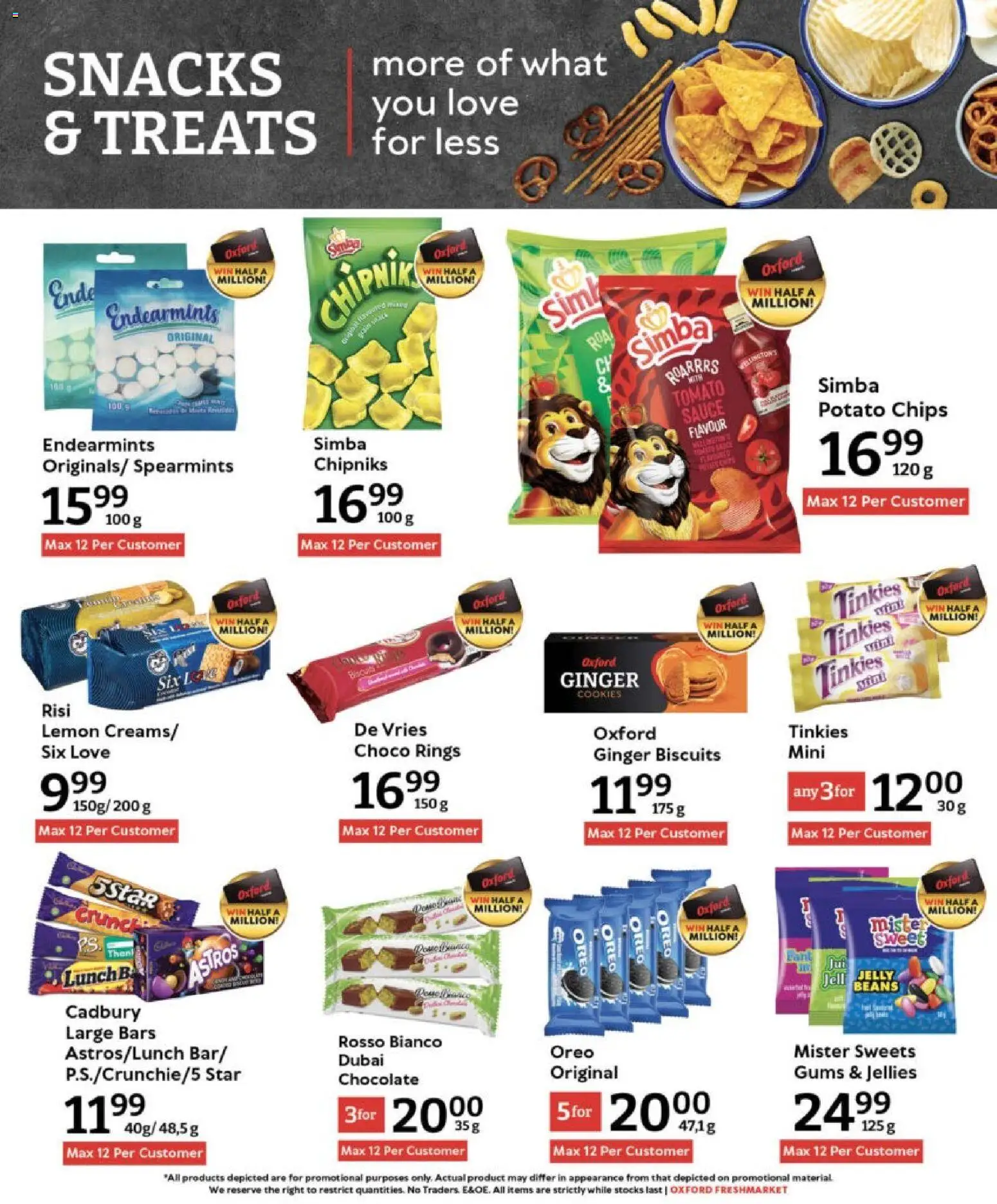 New Oxford Freshmarket catalogue – valid from 29.10.2025 | Page: 18 | Products: Snacks, Chips, Cookies, Sauce