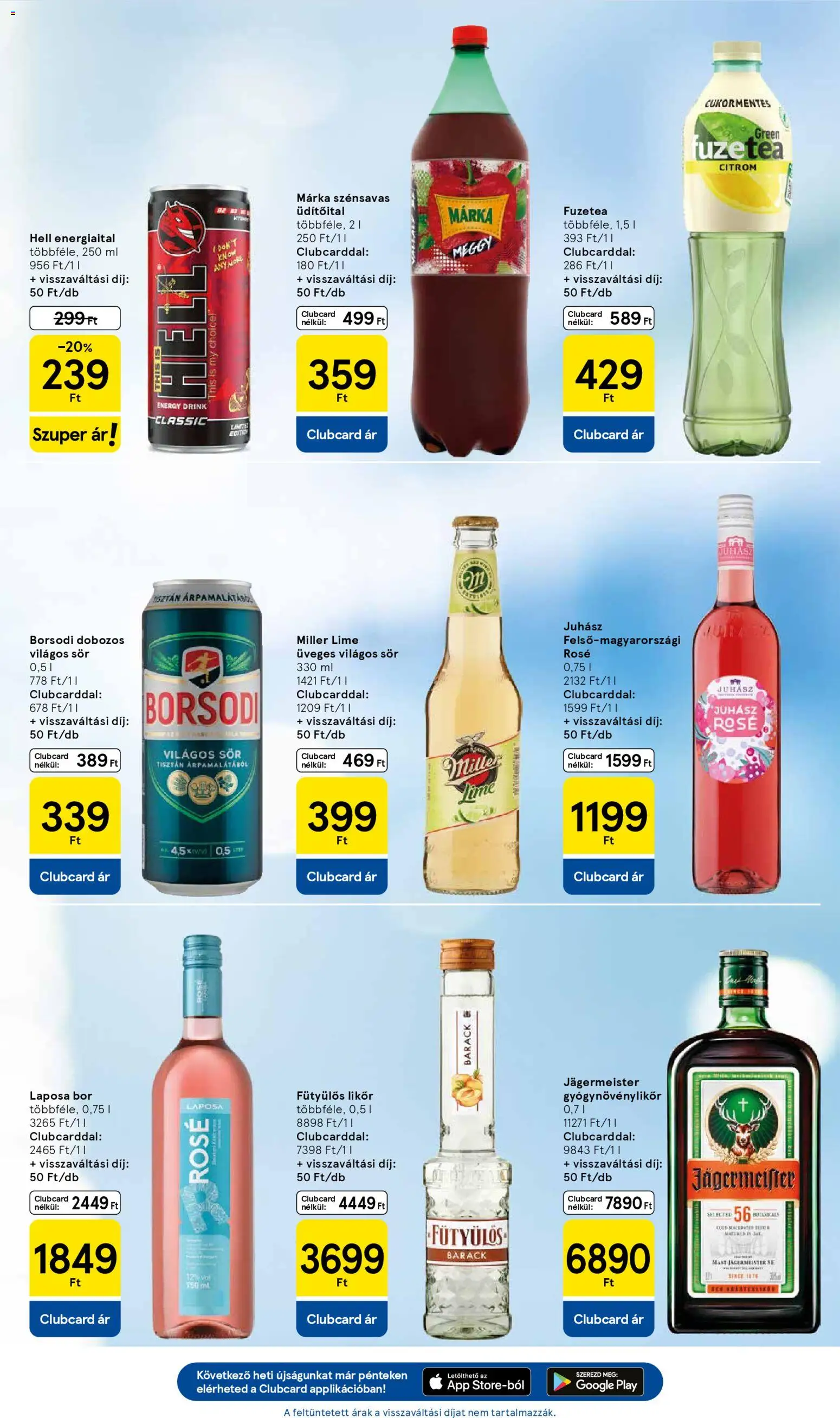 Tesco akciós ujság - amely érvényes a következő dátumtól: 22.01.2026 | Oldal: 5 | Termékek: Jägermeister, Energiaital, Bor, Citrom