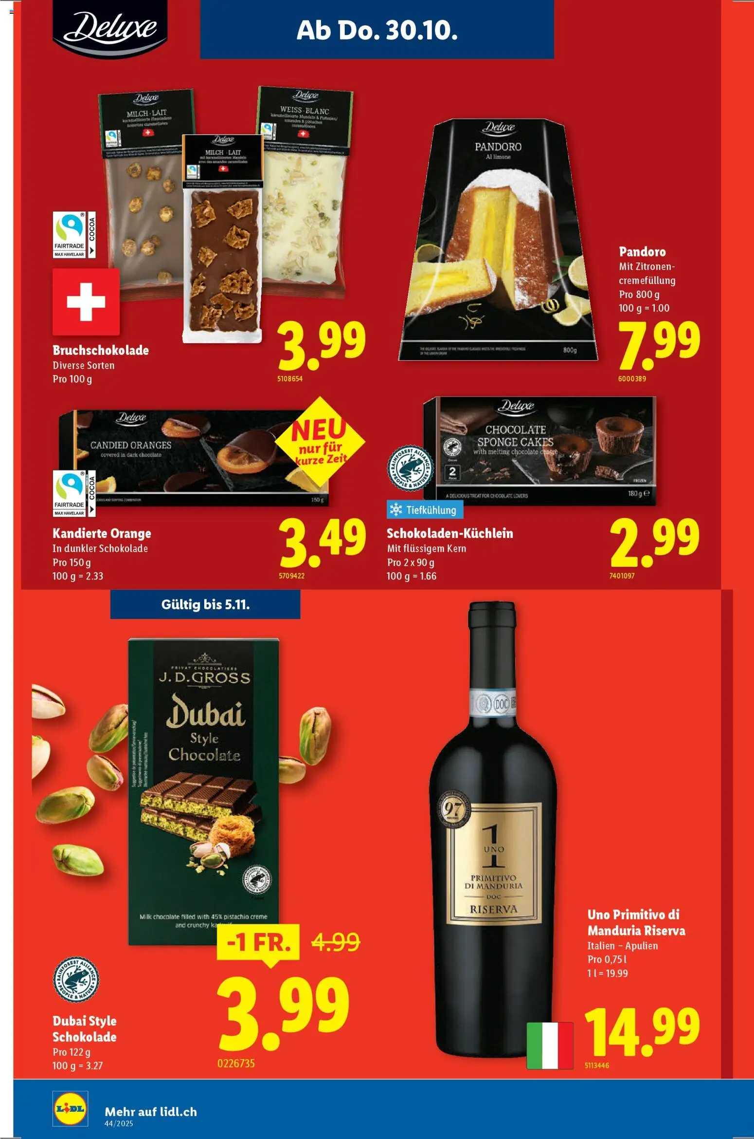 Lidl Aktionen – gültig ab 30.10.2025 | Seite: 18 | Produkte: Kammerjunker, Milch, Schokolade, Creme