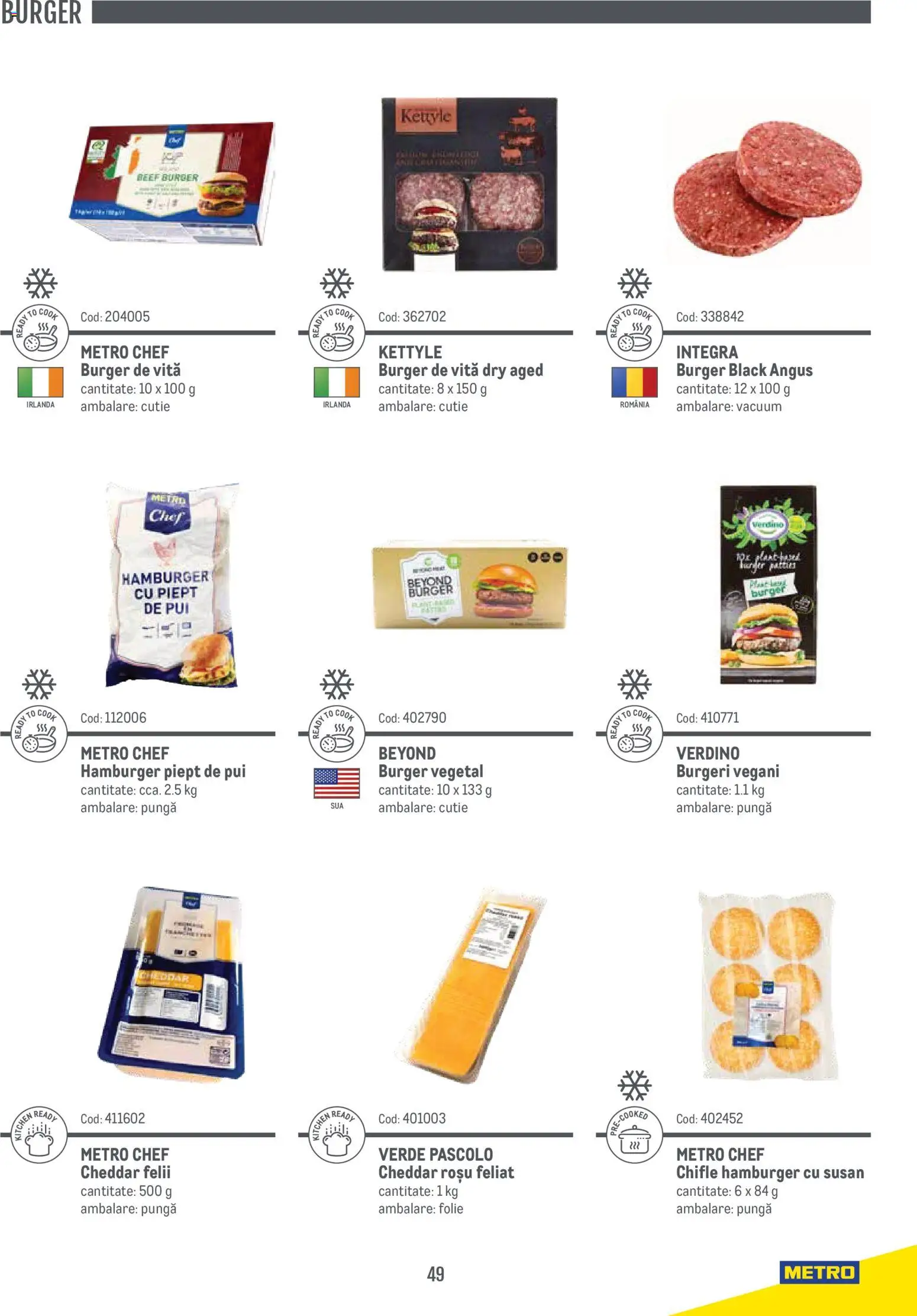 Noul catalog Metro – valabil de la 14.11.2024 | Pagină: 49 | Produse: Pungă, Hacıyatmaz Kedi Oyuncağı, Cutie, Burger