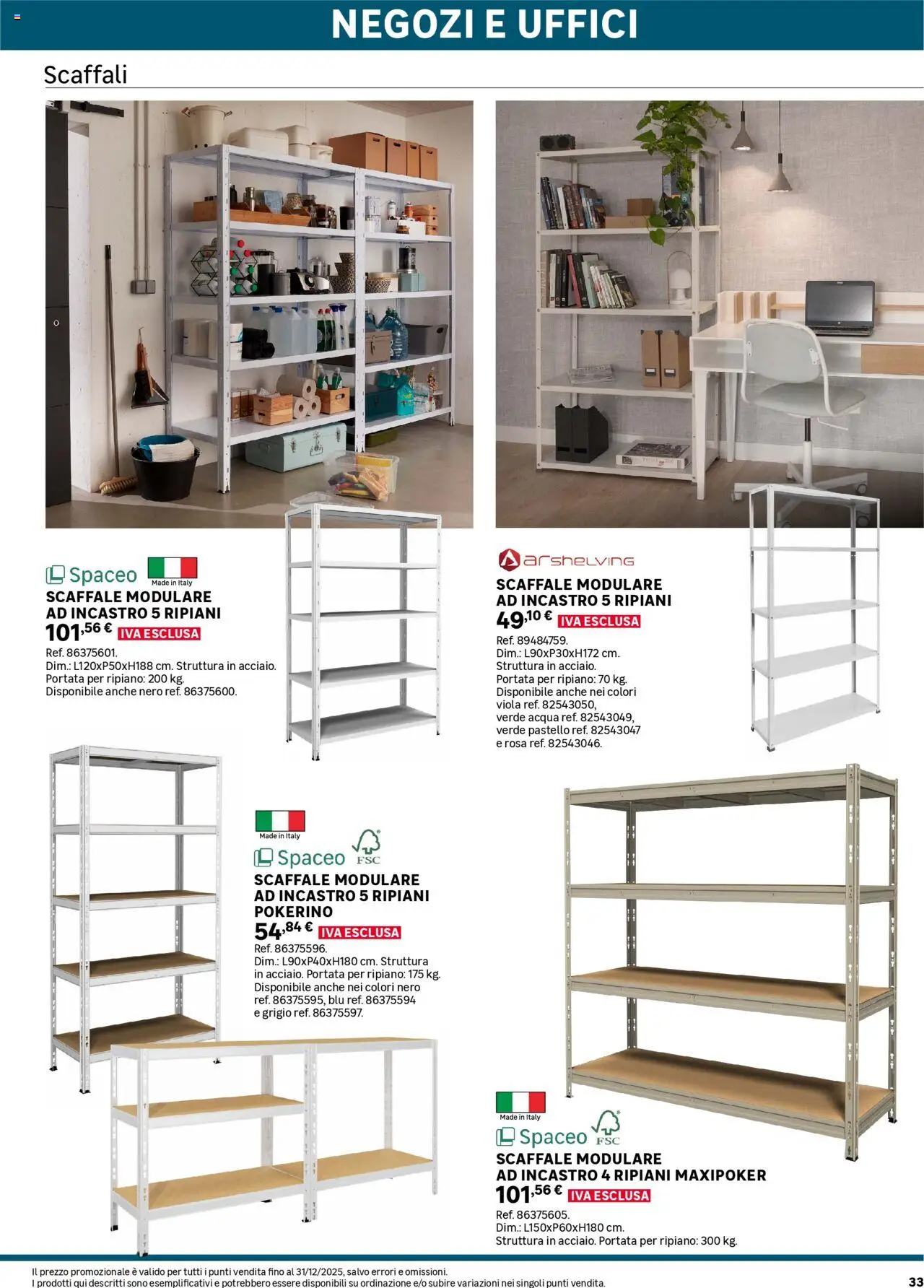 Volantino Leroy Merlin del 02.06.2025 | Pagina: 33 | Prodotti: Ripiano, Acqua, Scaffale